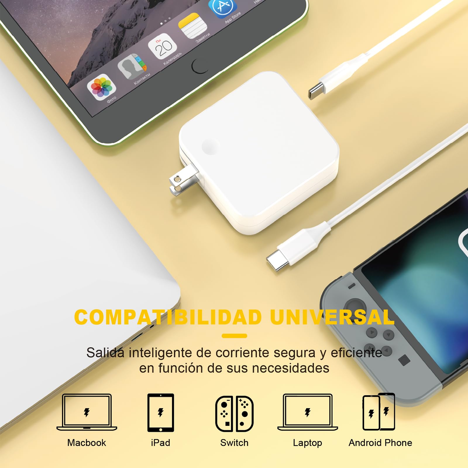 100W USB-C Charger for MacBook Air 13
