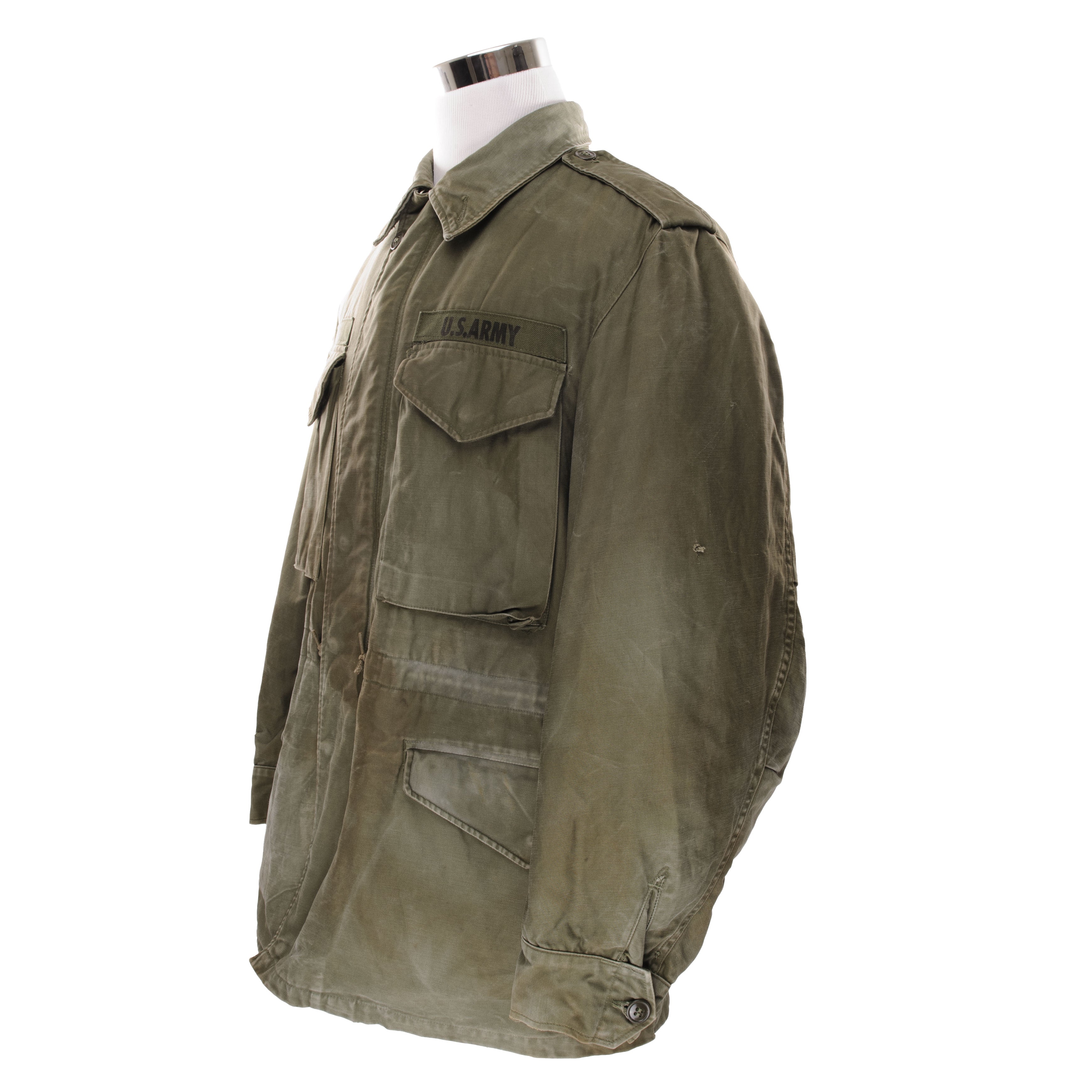 Vintage US Army M51 Field Jacket with Patch - Authentic 1961 Vietnam War Military Jacket, Size Medium Regular - Perfect for Military Collectors & Historical Reenactments