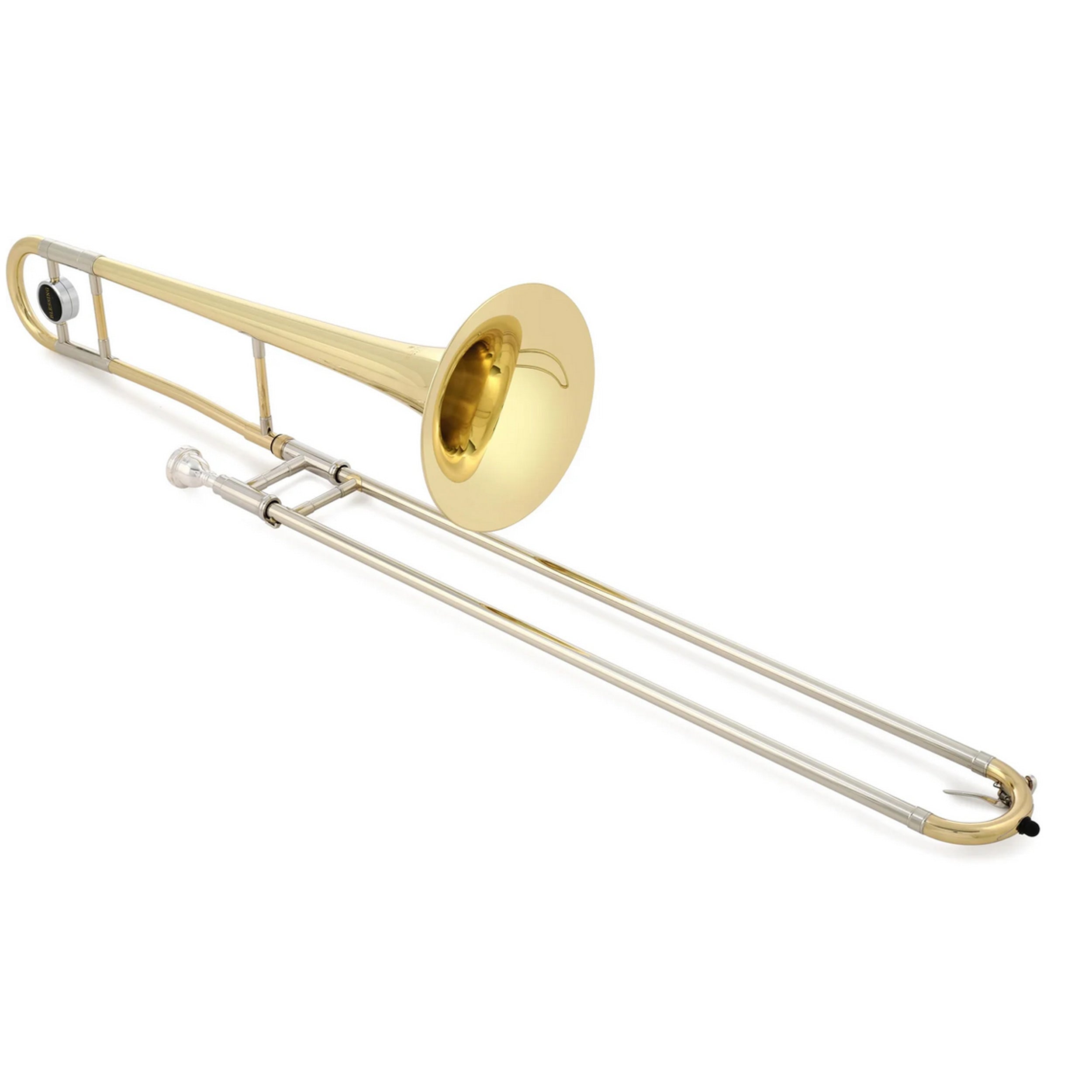 Blessing Tenor Bb Trombone - .500 Bore, Clear Lacquer Finish - Professional Brass Instrument for Students & Musicians - Perfect for School Bands, Orchestras & Jazz Performances