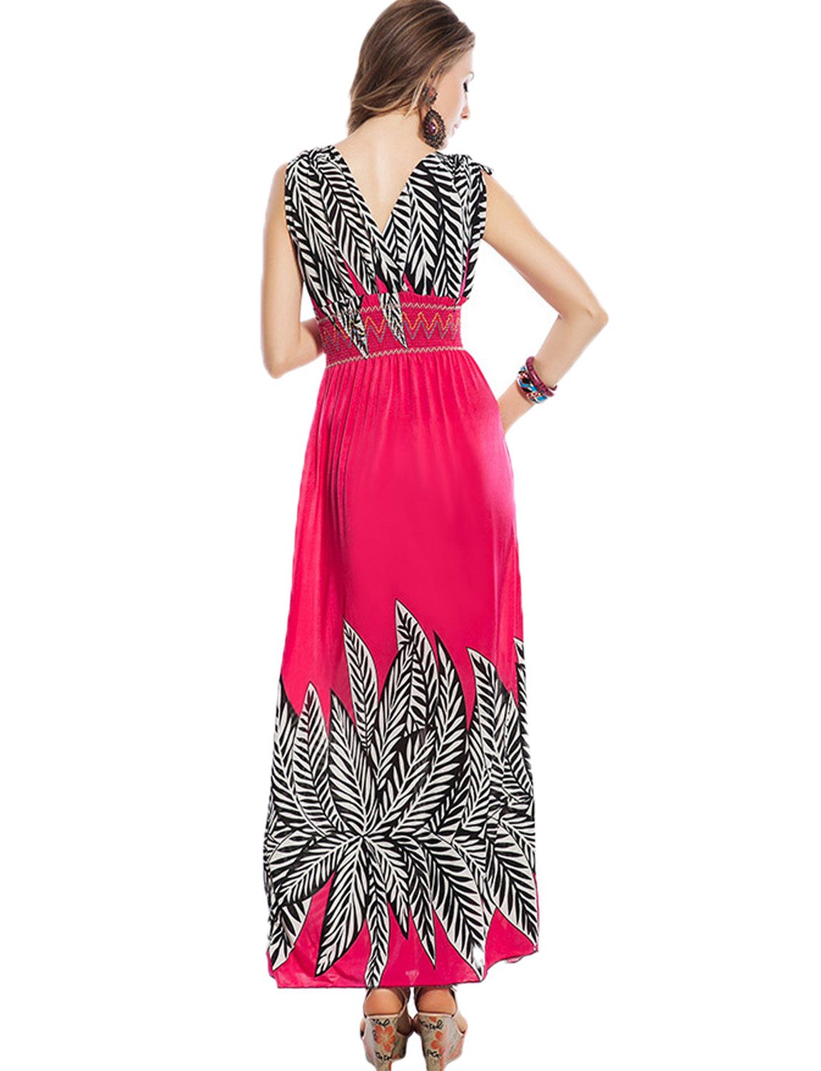 Women's Maxi Dress - Casual Sleeveless Boho Summer Dress in Plus Sizes 4-16 | Perfect for Beach Vacations, Music Festivals & Everyday Wear