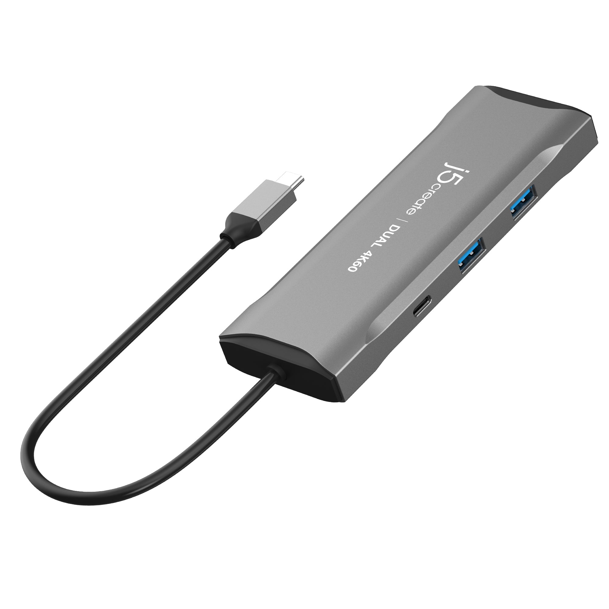 USB C Dual HDMI 4K60 Mini Dock - Portable USB-C Hub with Dual 4K HDMI Outputs for MacBook, Dell, HP Laptops - Perfect for Home Office, Gaming & Multi-Monitor Setup