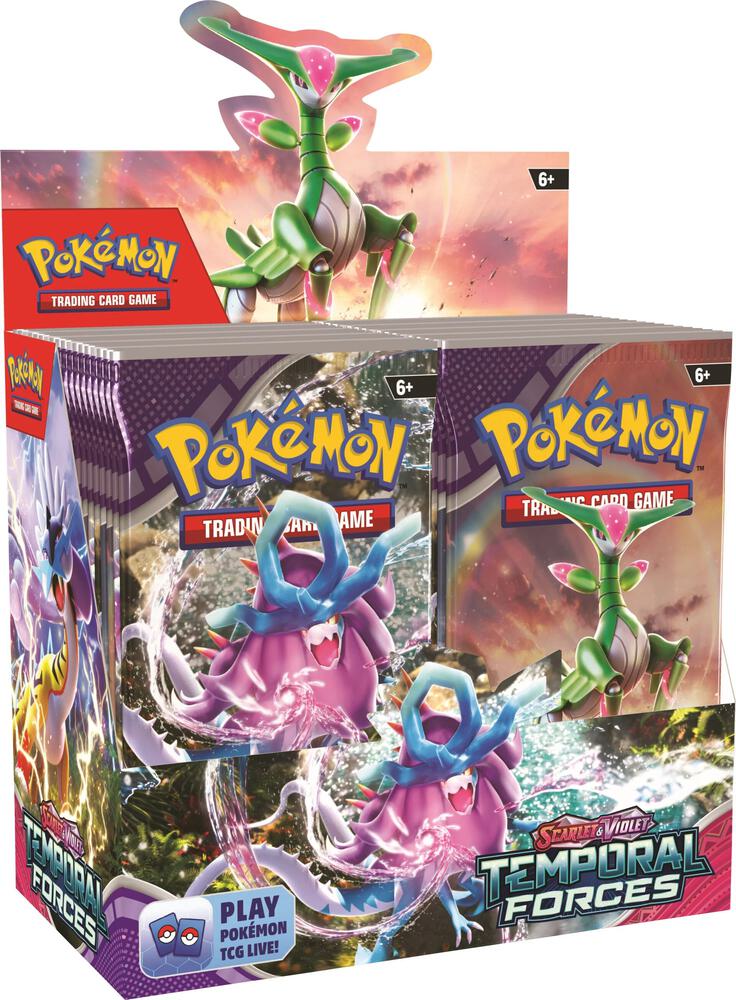 Pokemon TCG: Scarlet & Violet Temporal Forces Booster Display Box (36 Packs) | Official Pokemon Trading Card Game Expansion | Collectible Cards for Battles & Trading | Perfect for Tournaments, Gifts & Card Collectors