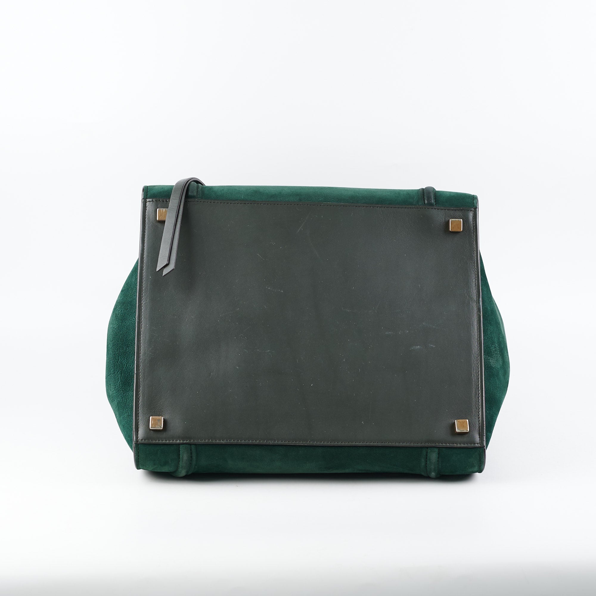 Celine Mini Luggage Bag in Green | Genuine Leather Crossbody Handbag for Women | Perfect for Travel, Work & Everyday Use