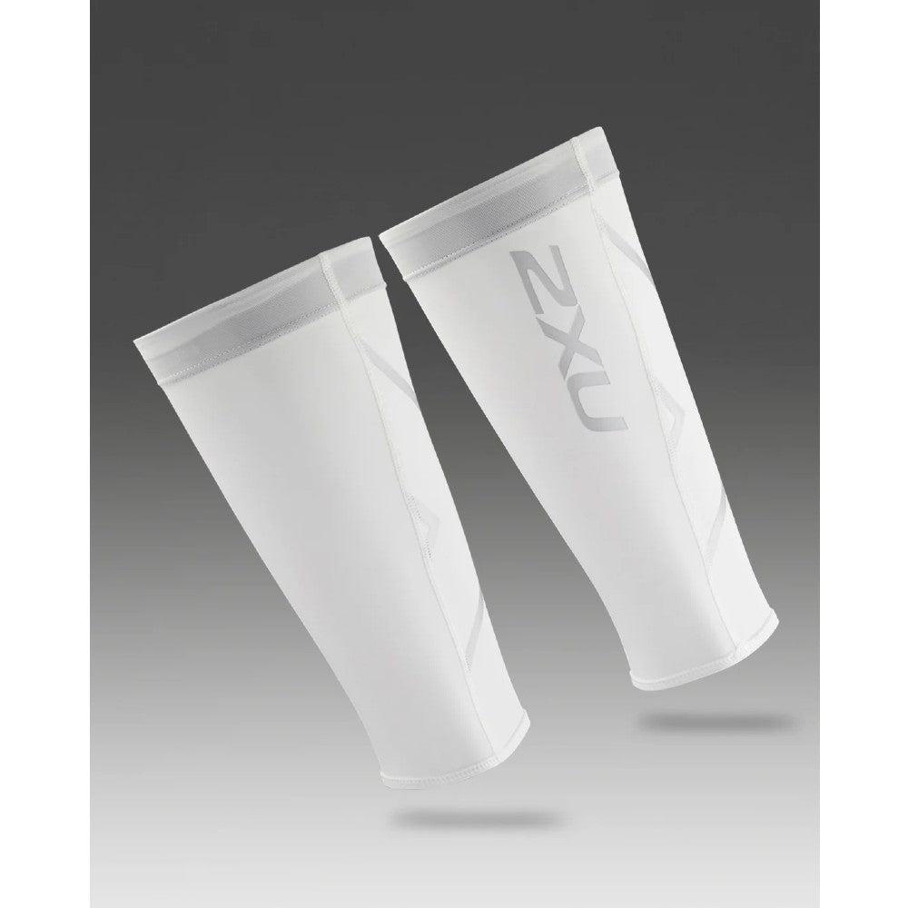 2XU Compression Calf Sleeves for Men & Women - Performance Recovery & Support for Running, Cycling, Workouts - Breathable Gradient Compression Technology (Pair)