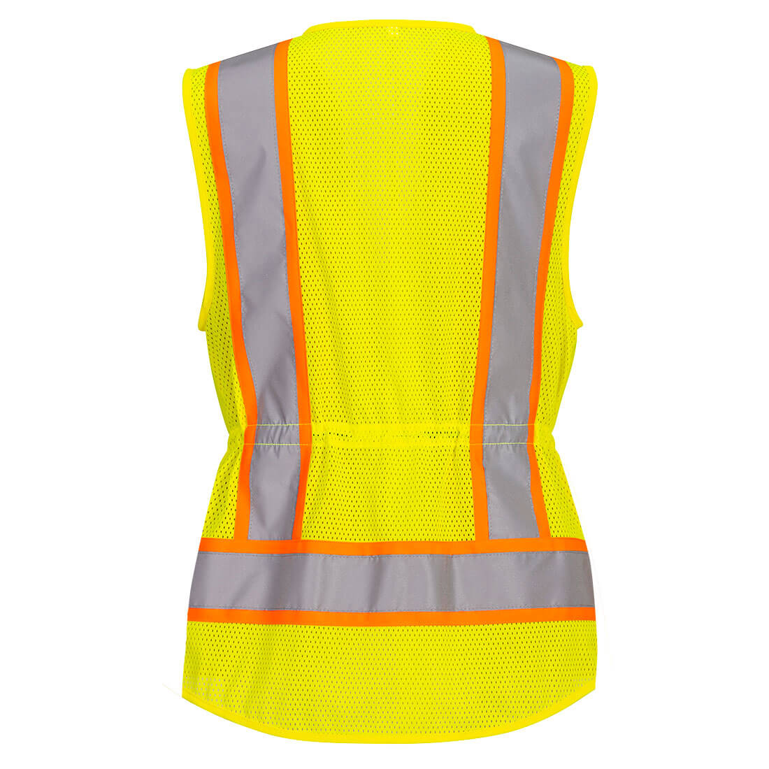 Lee Transportation Logo US392 Women's High Visibility Contrast Tape Safety Vest - Reflective Workwear for Construction, Road Crew & Outdoor Activities