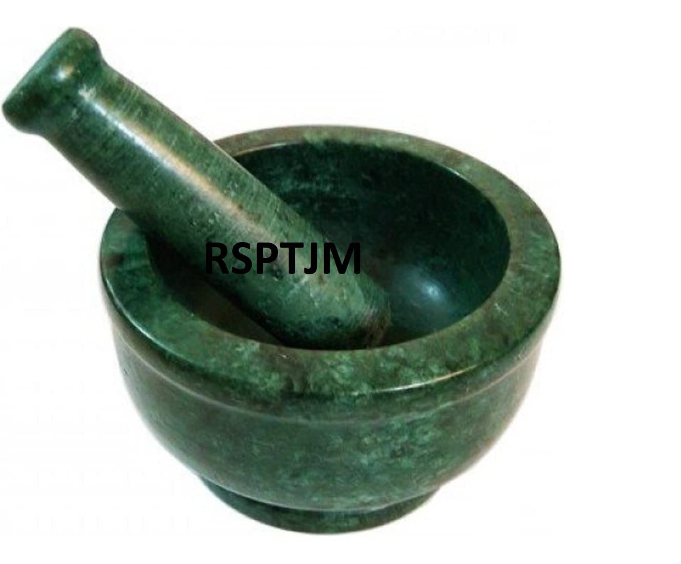 Natural Green Marble Mortar and Pestle Set - 4 Inch Imam Dasta, Okhli Musal, Kharal for Grinding Spices & Herbs - Perfect for Indian Cooking, Ayurvedic Remedies & Kitchen Essentials