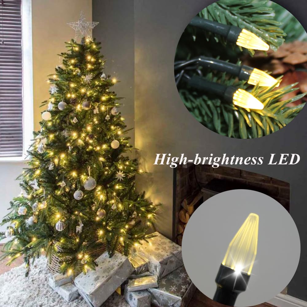 Solhice 40ft Christmas Lights with Remote Control - 120 LED Warm White USB String Lights for Indoor/Outdoor Decor | Perfect for Xmas Tree, Bedroom, Car, and Holiday Decoration