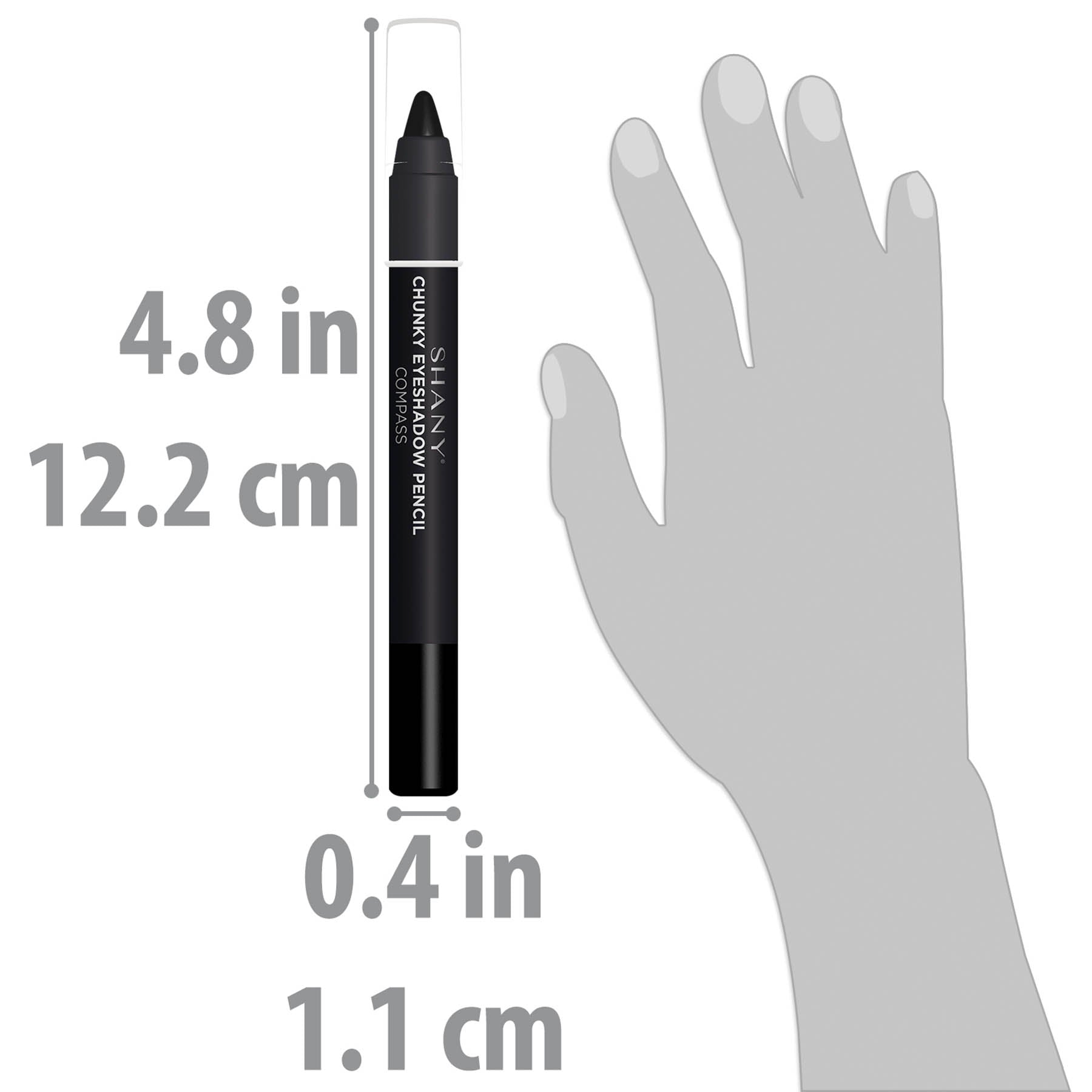 SHANY Chunky Eyeshadow Eye Pencil - Long Lasting Waterproof Eyeliner for Smokey & Bold Eye Makeup | Perfect for Party, Night Out & Special Occasions
