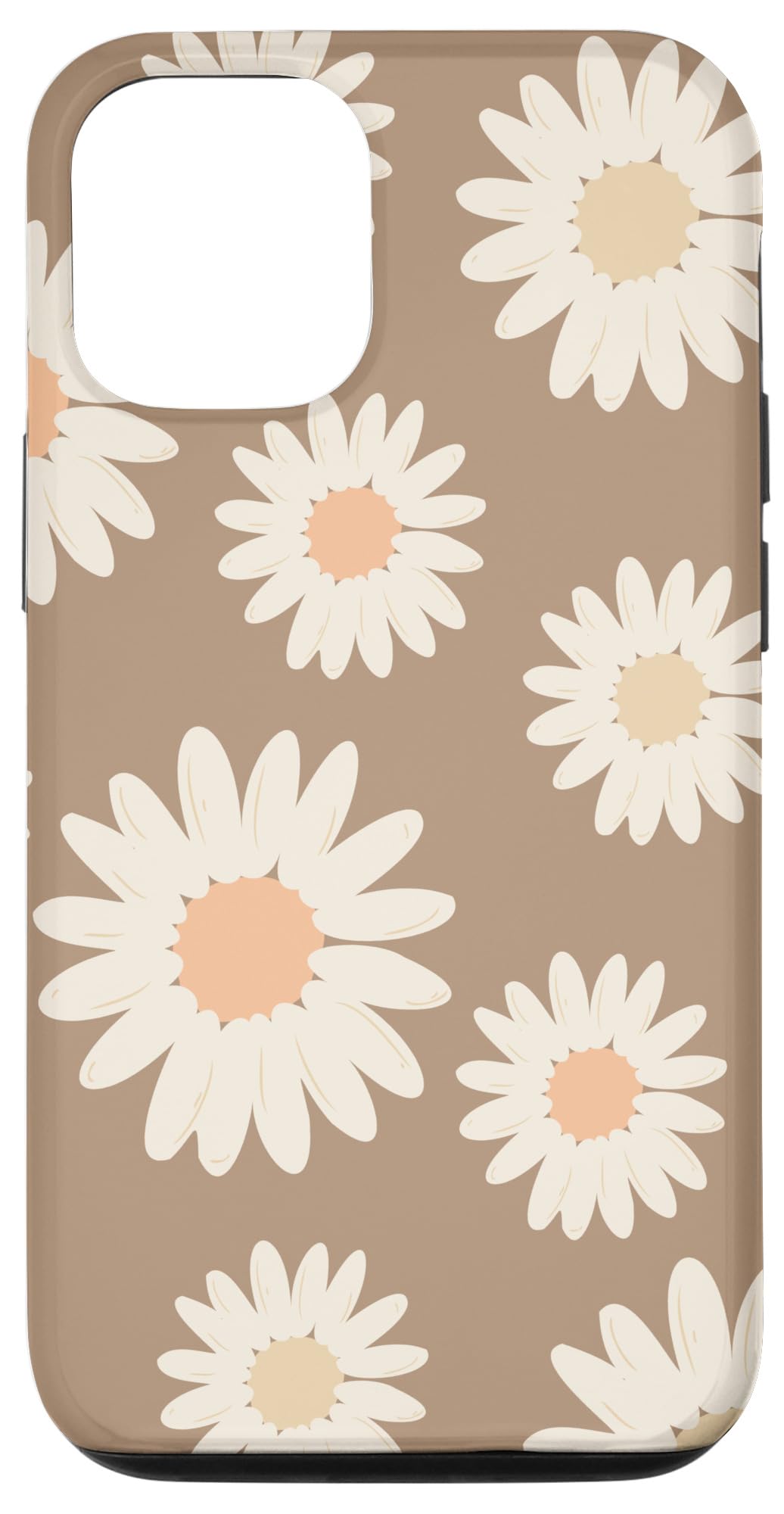 iPhone 12/12 Pro Floral Case - Elegant White Daisy Design, Slim Protective Cover for Women | Perfect for Spring, Summer & Boho Style Outfits