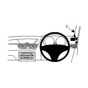 ClicOn No Holes Right Hand Dashboard Mount for BMW X1 E84 (2010-2015) - Perfect for GPS, Phone & Dash Cam Installation | Secure & Damage-Free Car Accessory