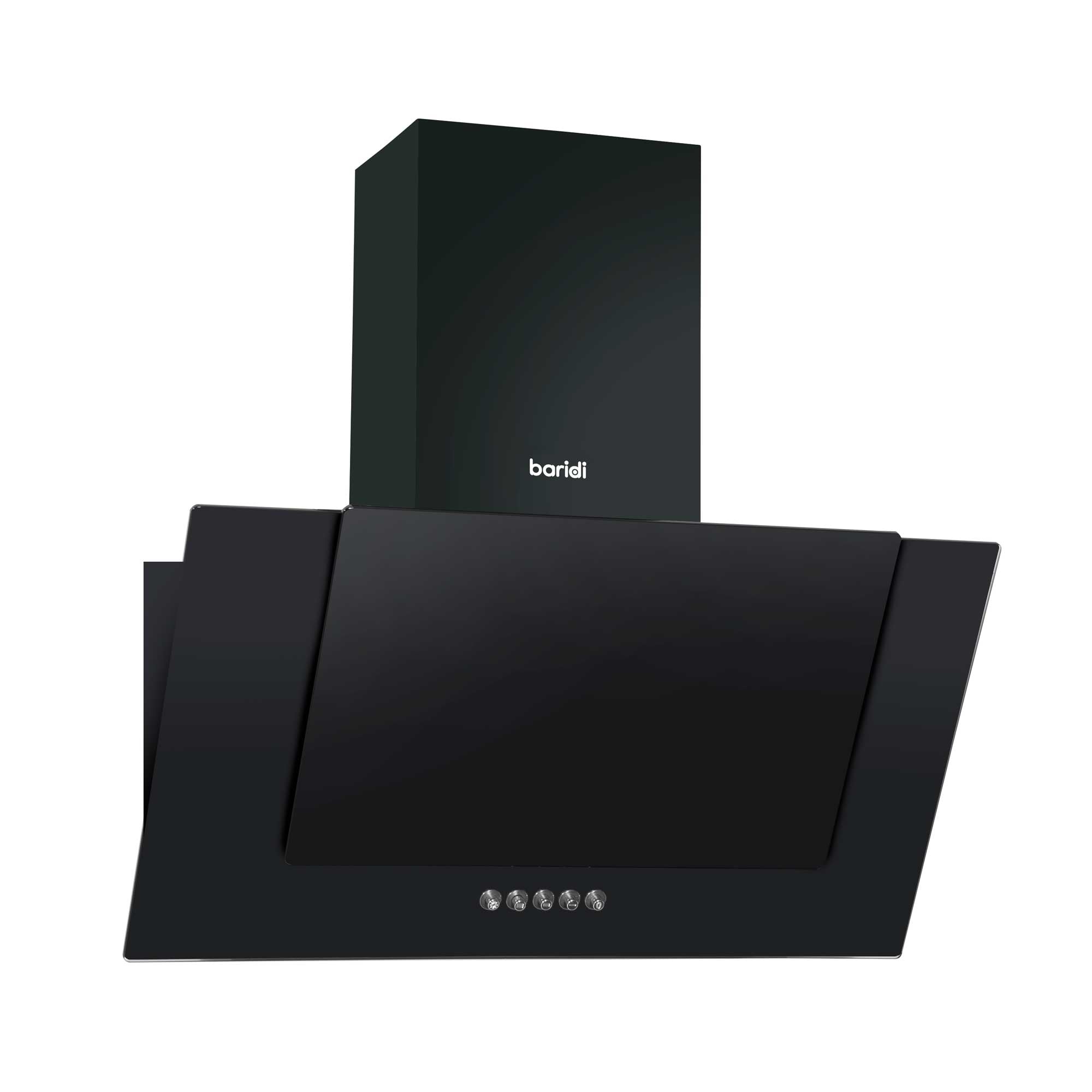 Baridi 4-Zone Ceramic Hob with 5-Function Fan Assisted Oven & Angled Cooker Hood Bundle - DH186 | Perfect for Modern Kitchens, Baking, Roasting & Family Cooking