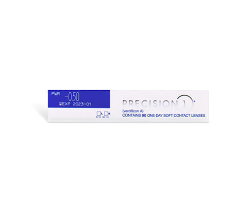 Precision 1 Daily Contact Lenses - 90 Pack (3 Month Supply) | Comfortable & Breathable for All-Day Wear | Perfect for Work, Travel, and Active Lifestyles