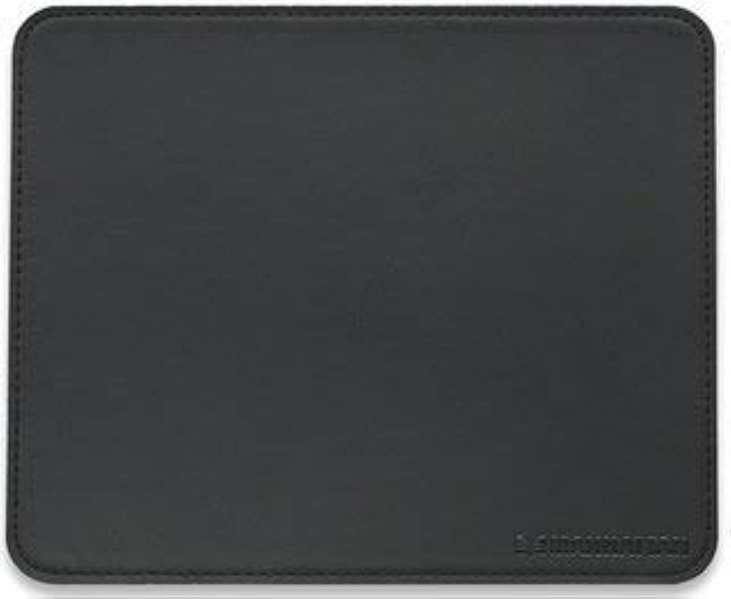 Premium Leather Mouse Pad for Optical & Laser Mice - Manhattan 423267 - Black - Ideal for Office, Gaming & Home Workspaces