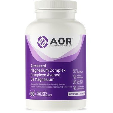 Aor Advanced Magnesium Complex 200mg - 90 Capsules | Supports Muscle Relaxation, Sleep & Stress Relief | Perfect for Athletes & Busy Professionals