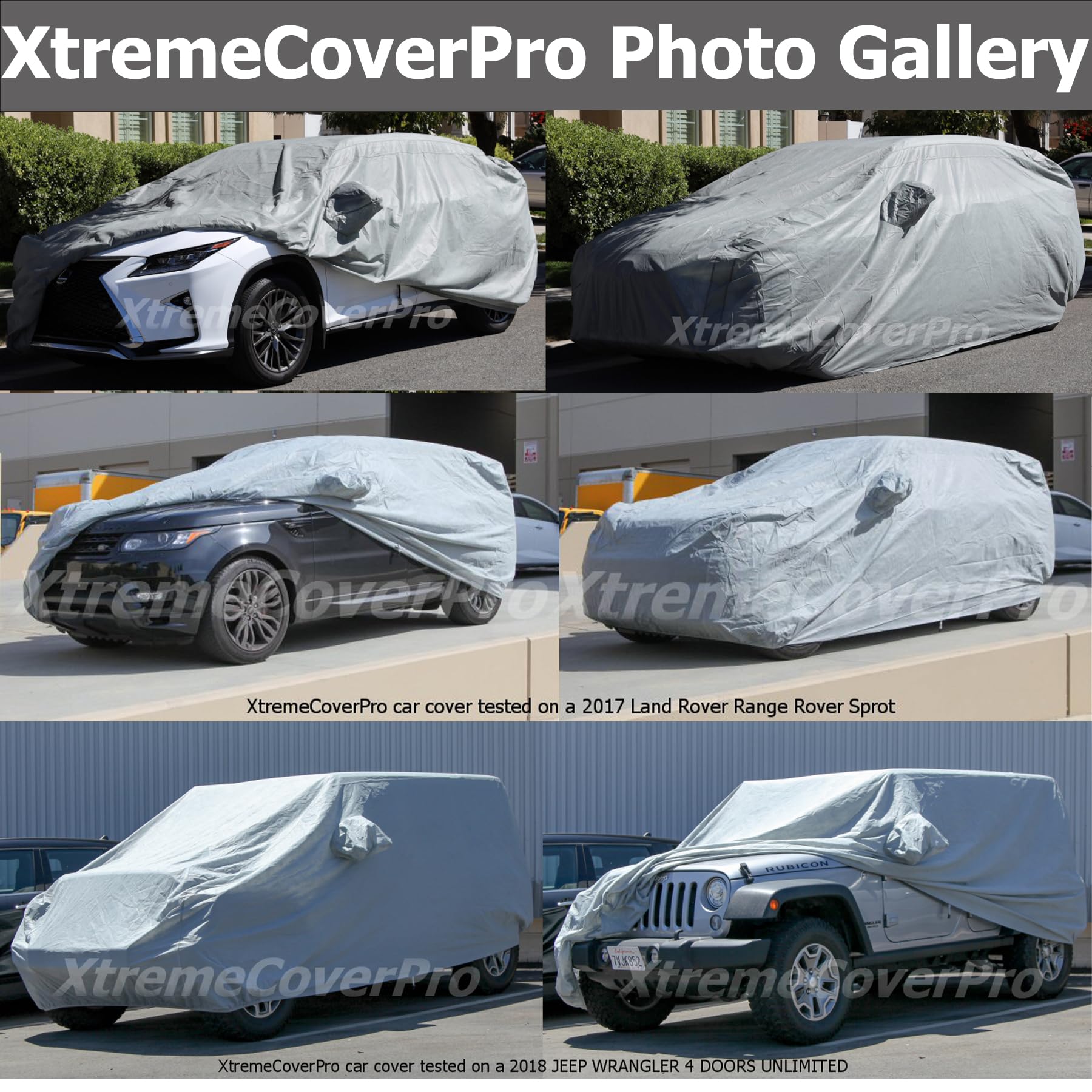Premium Car Cover for 2020-2025 Mitsubishi Eclipse Cross - XTREMECOVERPRO Platinum Series Waterproof UV Protection (Grey) - All Weather Protection for Indoor/Outdoor Parking