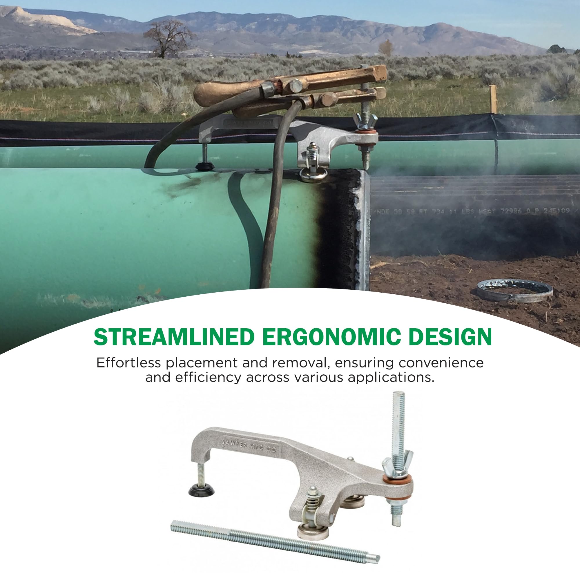 Welding Grasshopper - Heavy Duty Ground Clamp for Pipes & Metal Plates | Ergonomic Arc Welding Tool with Lightweight Design | Perfect for Construction, Automotive Repair & DIY Metal Projects