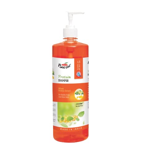 BEE ONE Orange Blossom Shampoo for Hair Growth & Shine - 1000ml Large Bottle - Sulfate Free & Natural Ingredients - Perfect for Daily Hair Care & Scalp Nourishment