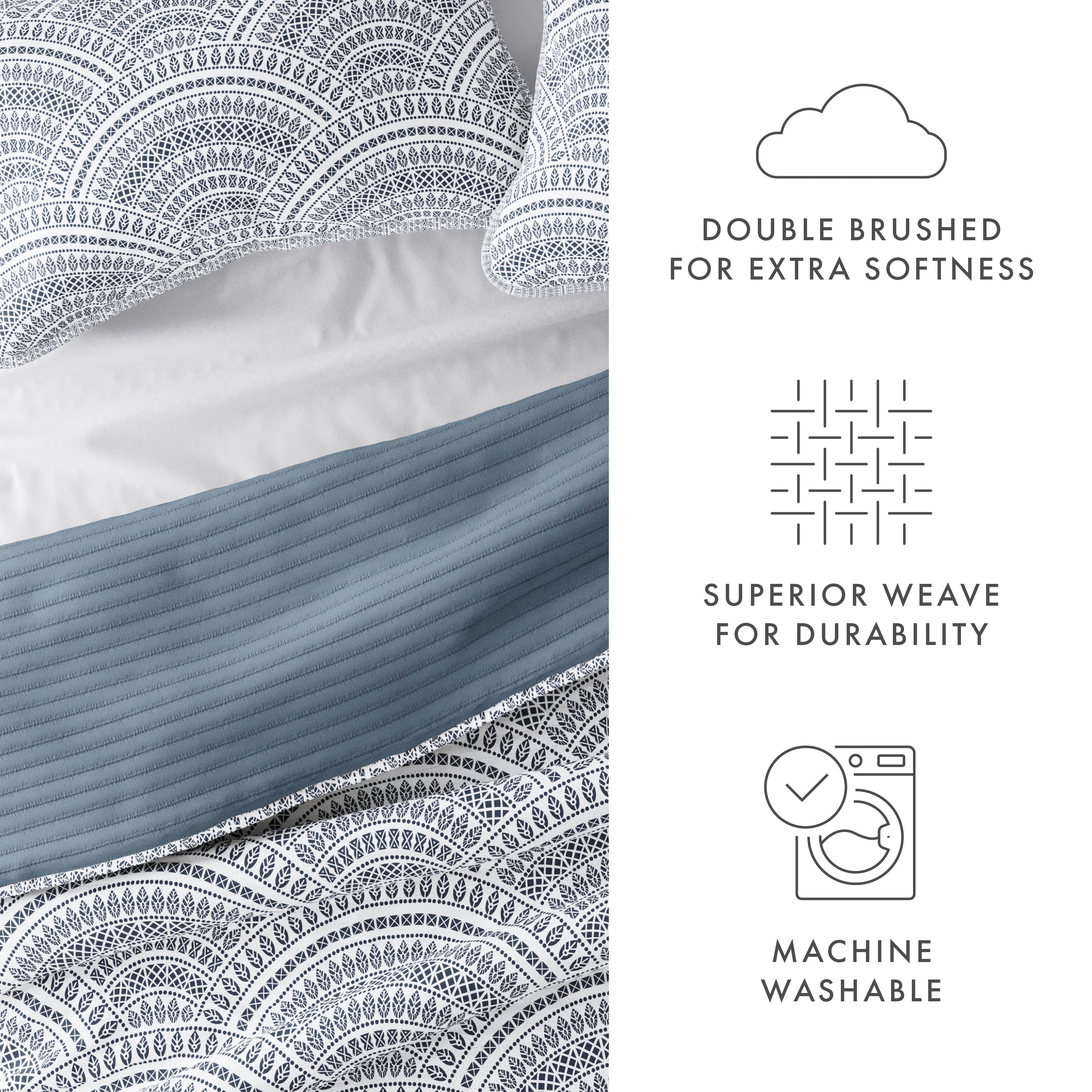 Reversible Quilted Coverlet Set with Scallop Design - Luxury Bedding for Master Bedroom & Guest Room - Perfect for All Seasons Home Decor