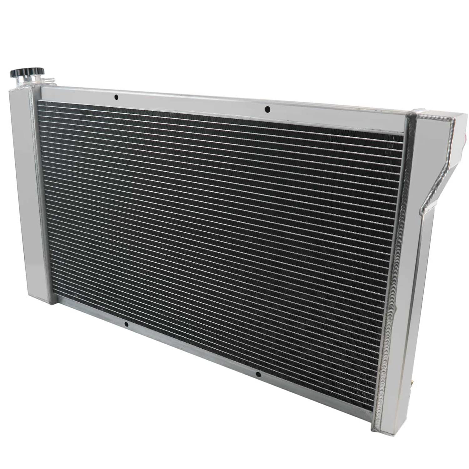 4 Row Aluminum Radiator for 1967-1972 Chevy GMC C/K Series C10 C20 C30 K10 K20 K25 Trucks - High Performance Cooling Solution for Blazer, Pickup, Suburban & Van - Perfect for Off-Roading, Towing & Hot Weather Driving
