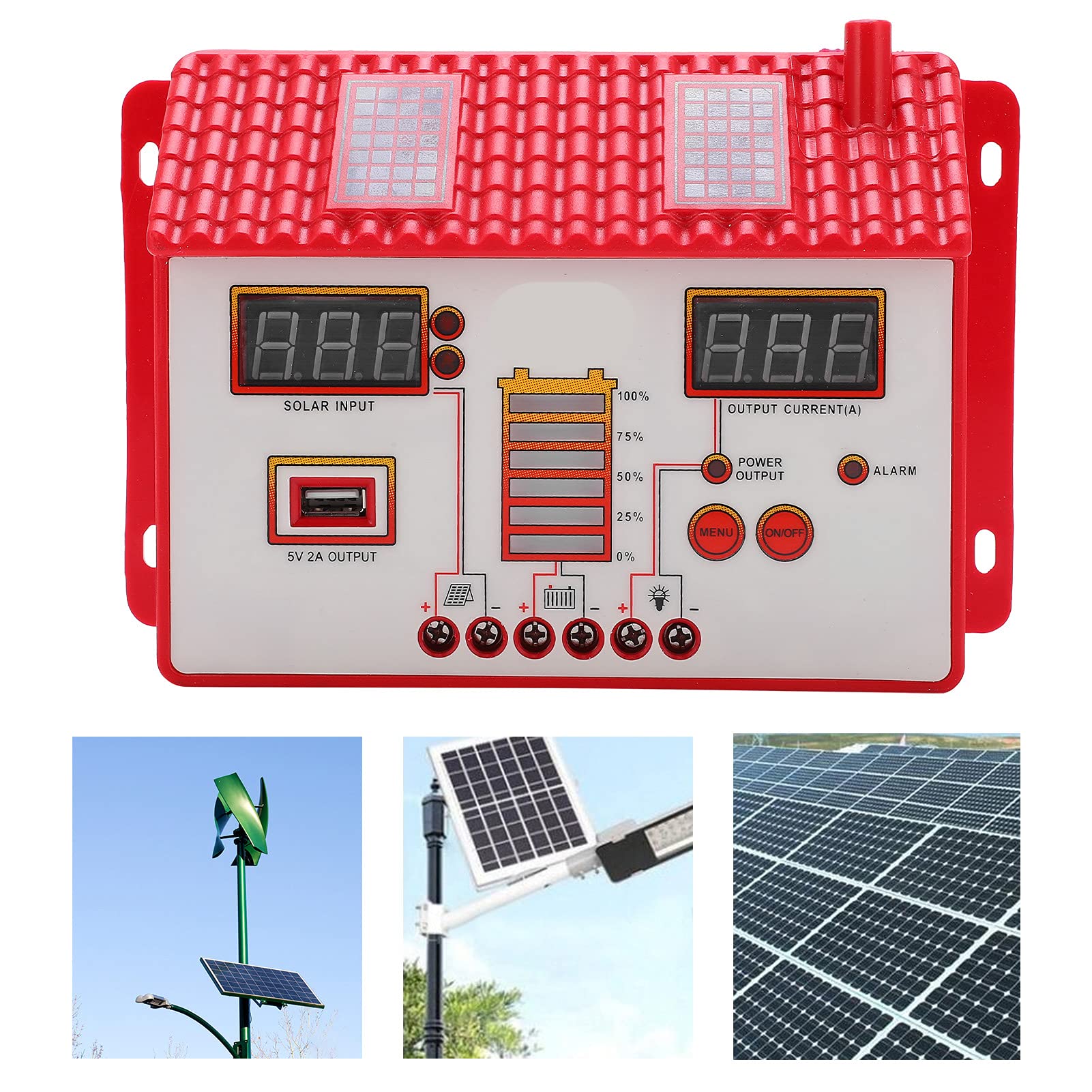 Solar LED Controller - MOSFET Reverse Current for Labs & Factories