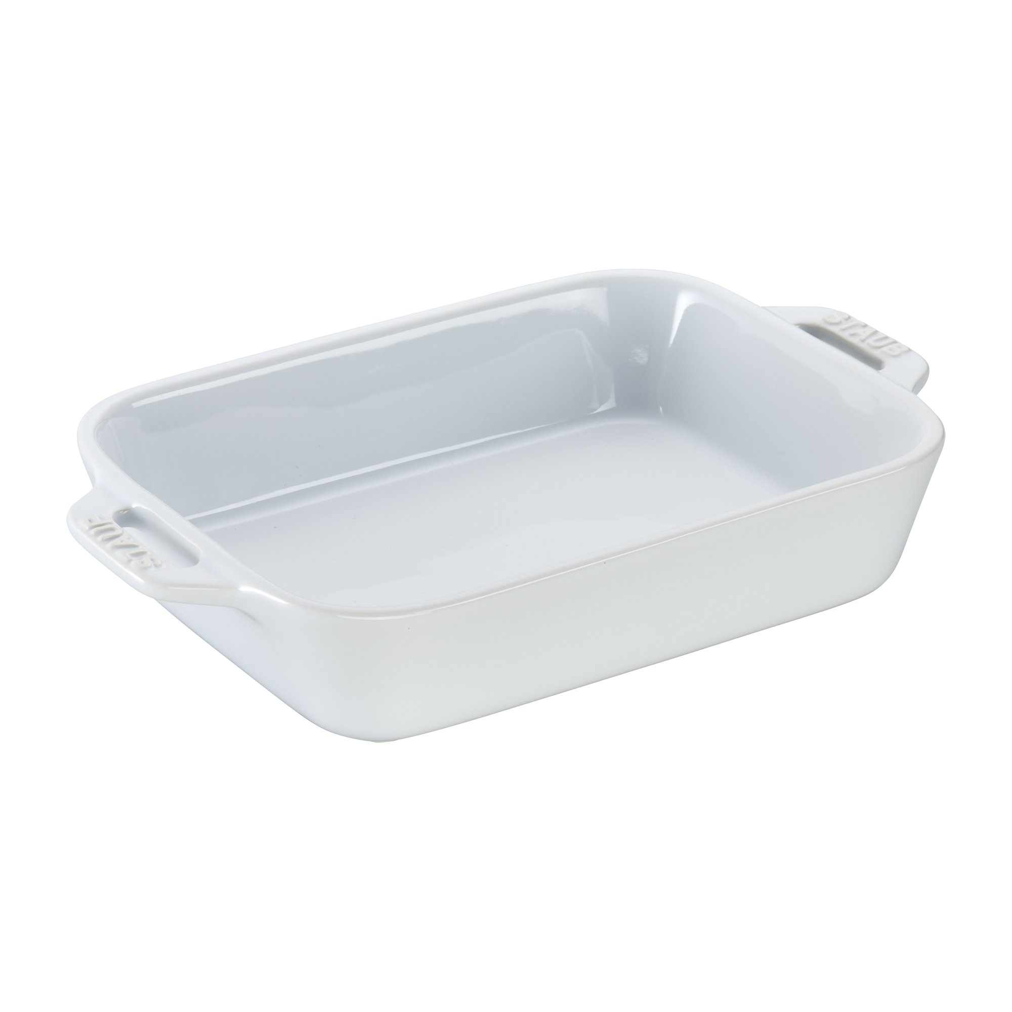 Staub 4-Piece Ceramic Baking Set - Casserole Dish with Lid, Brownie Pan, White | Oven-Safe Cookware for Baking, Roasting & Serving | Perfect for Casseroles, Brownies & Dinner Parties