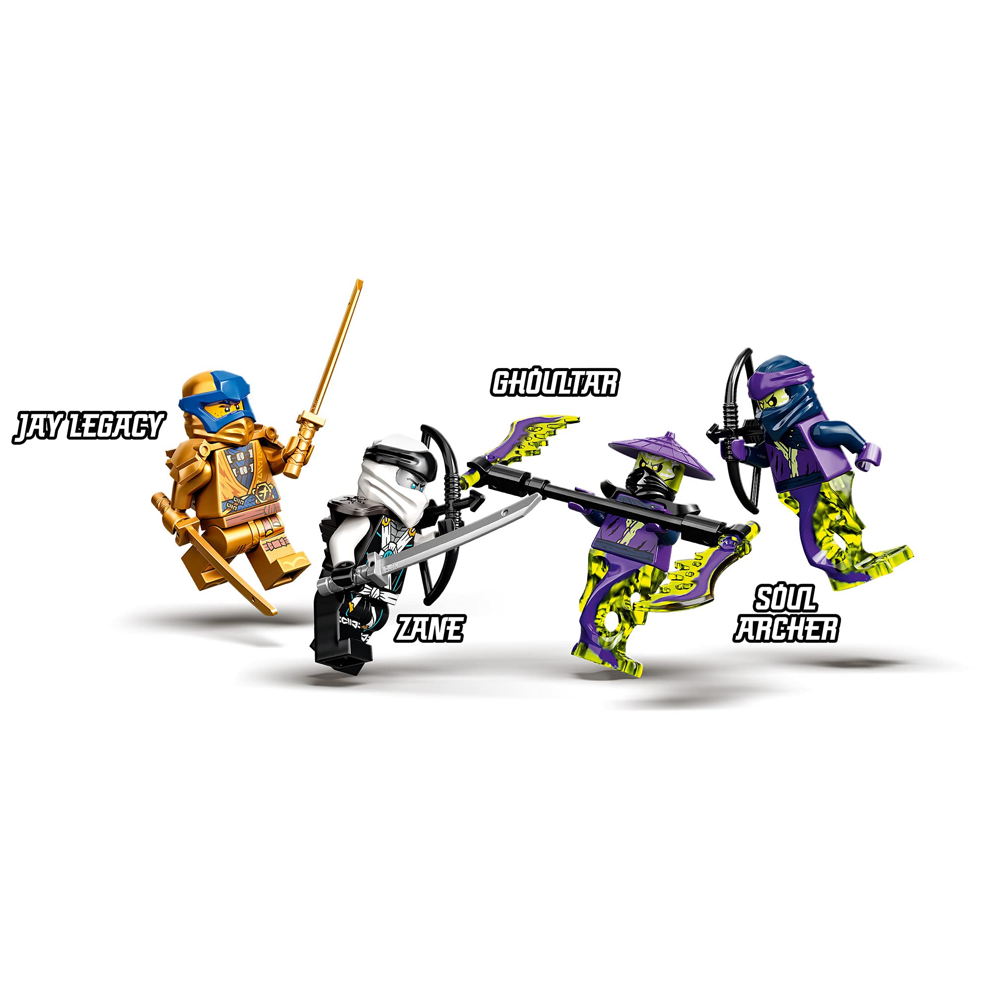 LEGO 71738 Ninjago Zane's Titan Robot Battle Set - Action-Packed Ninja Robot Toy with Jay Dorado & Zane Minifigures vs Ghost Warriors - Perfect Gift for Kids Ages 9+ | Epic Ninja Battles & Creative Play