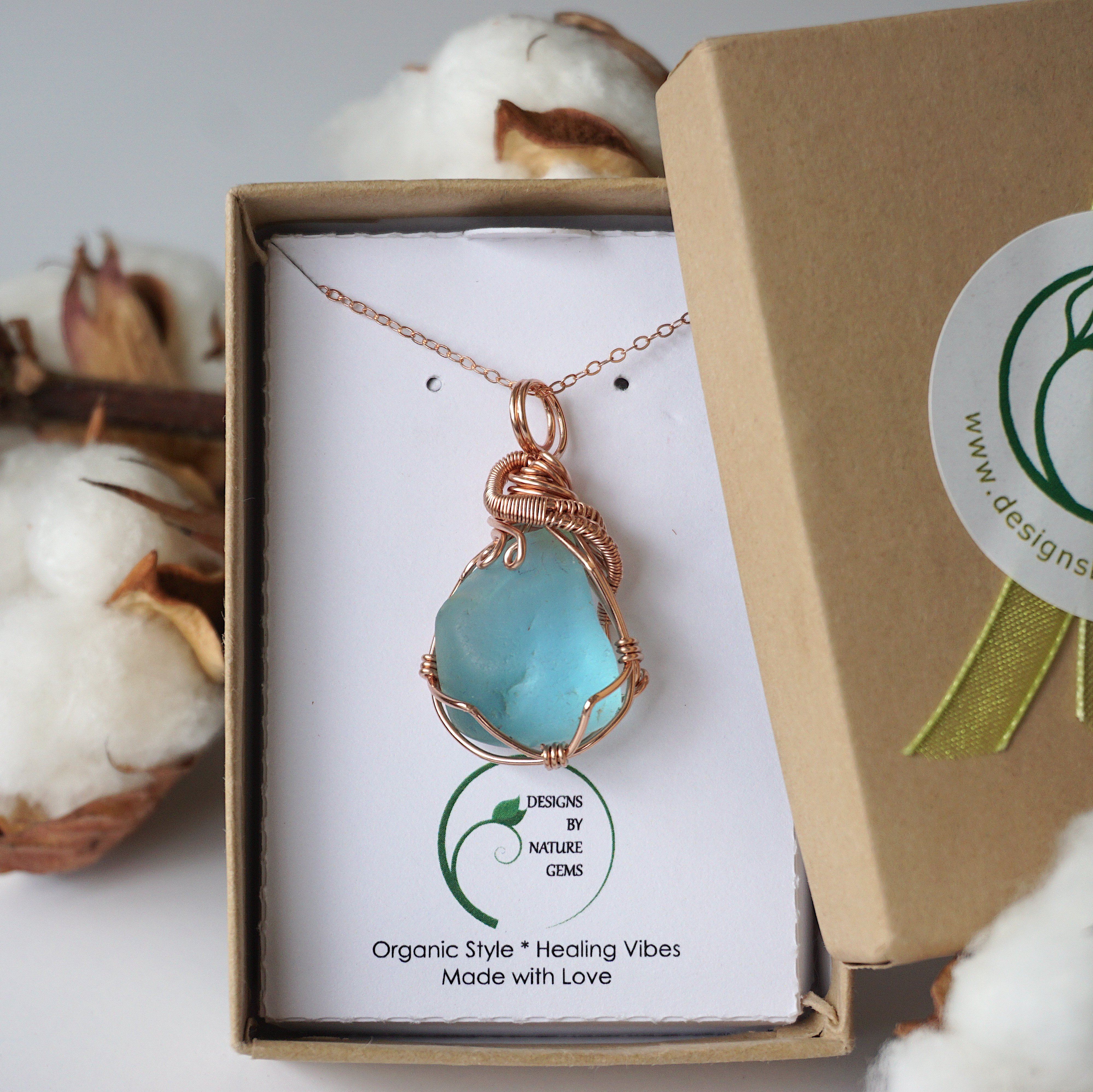 Blue Topaz Rose Gold Jewelry - Elegant Pendant Necklace for Women, Perfect for Gifts, Weddings & Special Occasions