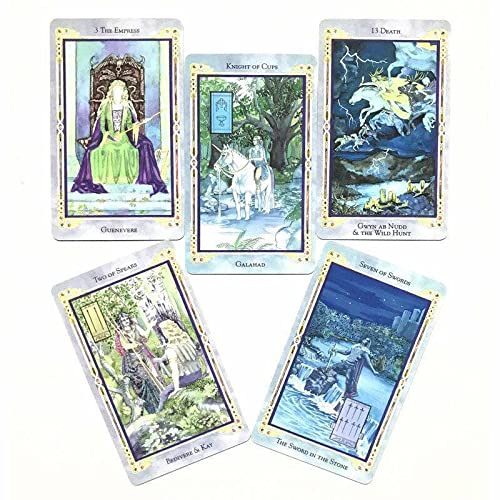 Legend The Arthurian Tarot Card Game - 78 Cards with Drawstring Bag for Divination, Fortune Telling & Party Games | Perfect for Beginners, Collectors & Game Nights