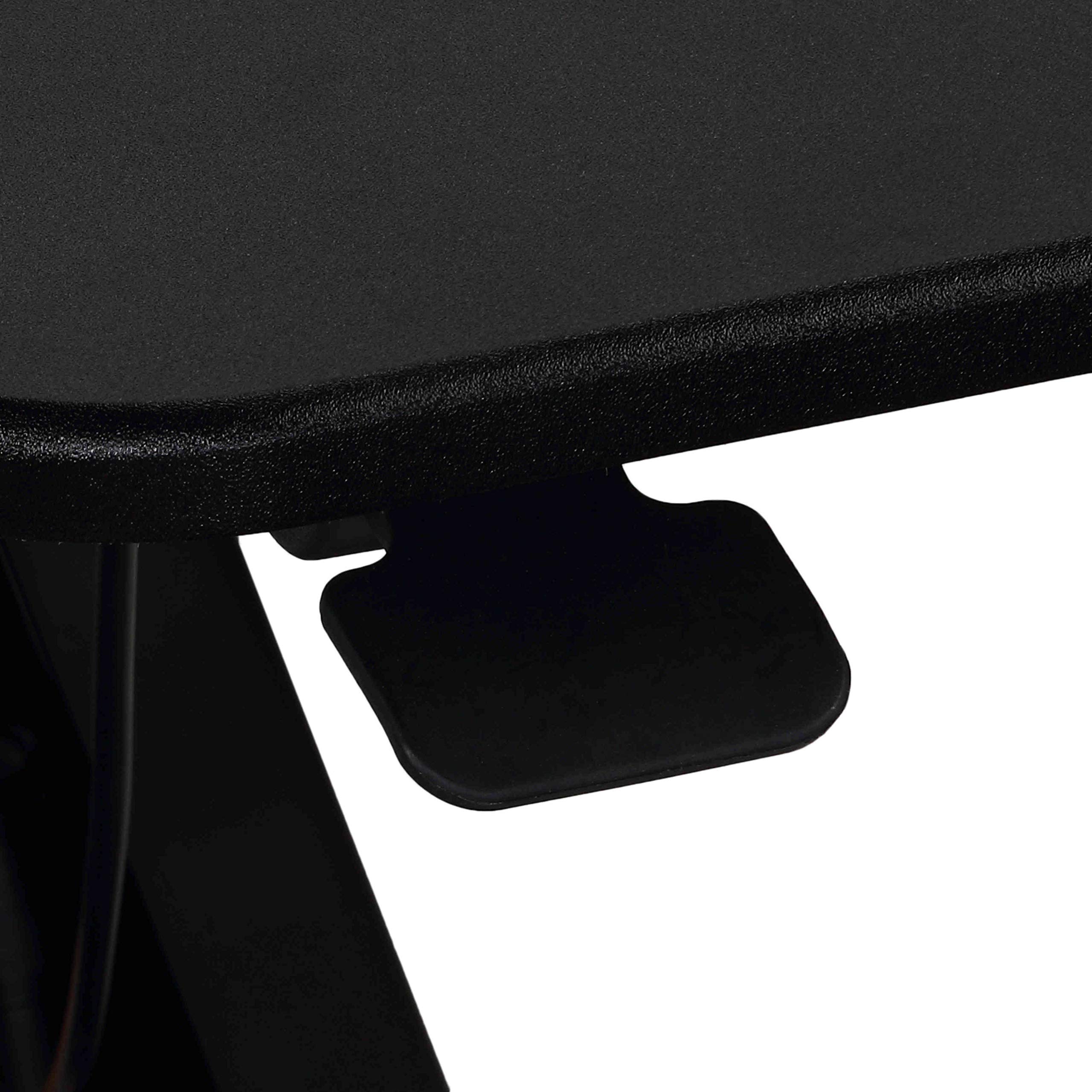 Cortesi Home Orbit Sit to Stand Adjustable Height Desktop Converter Monitor Stand - Ergonomic Workspace Solution for Office & Home, Black - Perfect for Computer, Laptop & Dual Monitor Setup