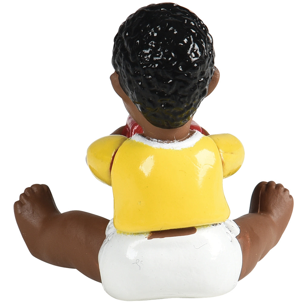 African American Pretend Play Vinyl Family Figurines - 8 Piece Set for Kids | Diverse Family Role Play Toys for Preschool Learning & Social Development | Perfect for Classroom, Daycare & Home Playtime