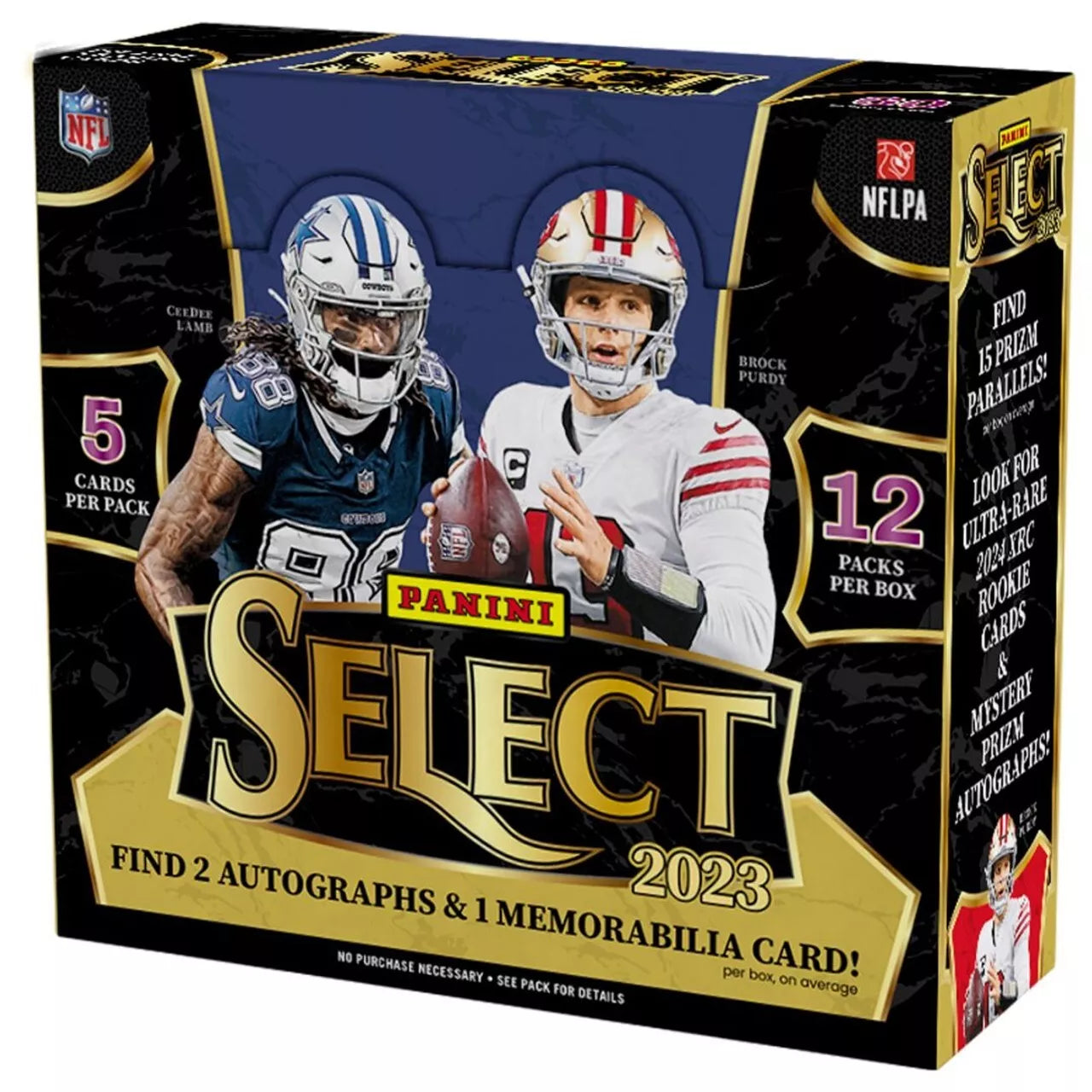 2023 Panini Select Football 12 Hobby Box Case - Premium NFL Trading Cards Collection for Collectors & Investors - Perfect for Sports Memorabilia Enthusiasts & Fantasy Football Fans