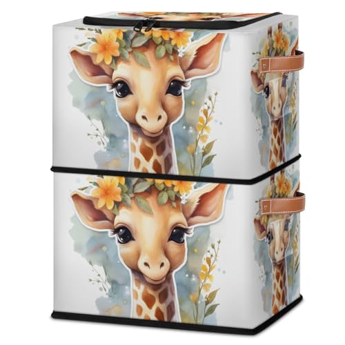 Pattern Floral Giraffe