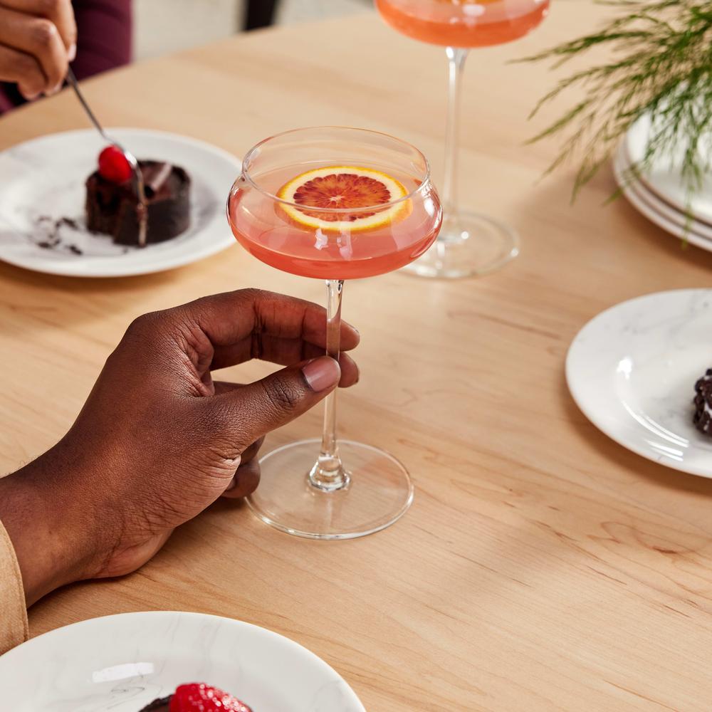 Libbey Virtuoso 6.75 Oz Coupe Glass Set of 12 - Elegant Stemware for Champagne, Cocktails & Desserts - Perfect for Weddings, Parties & Fine Dining