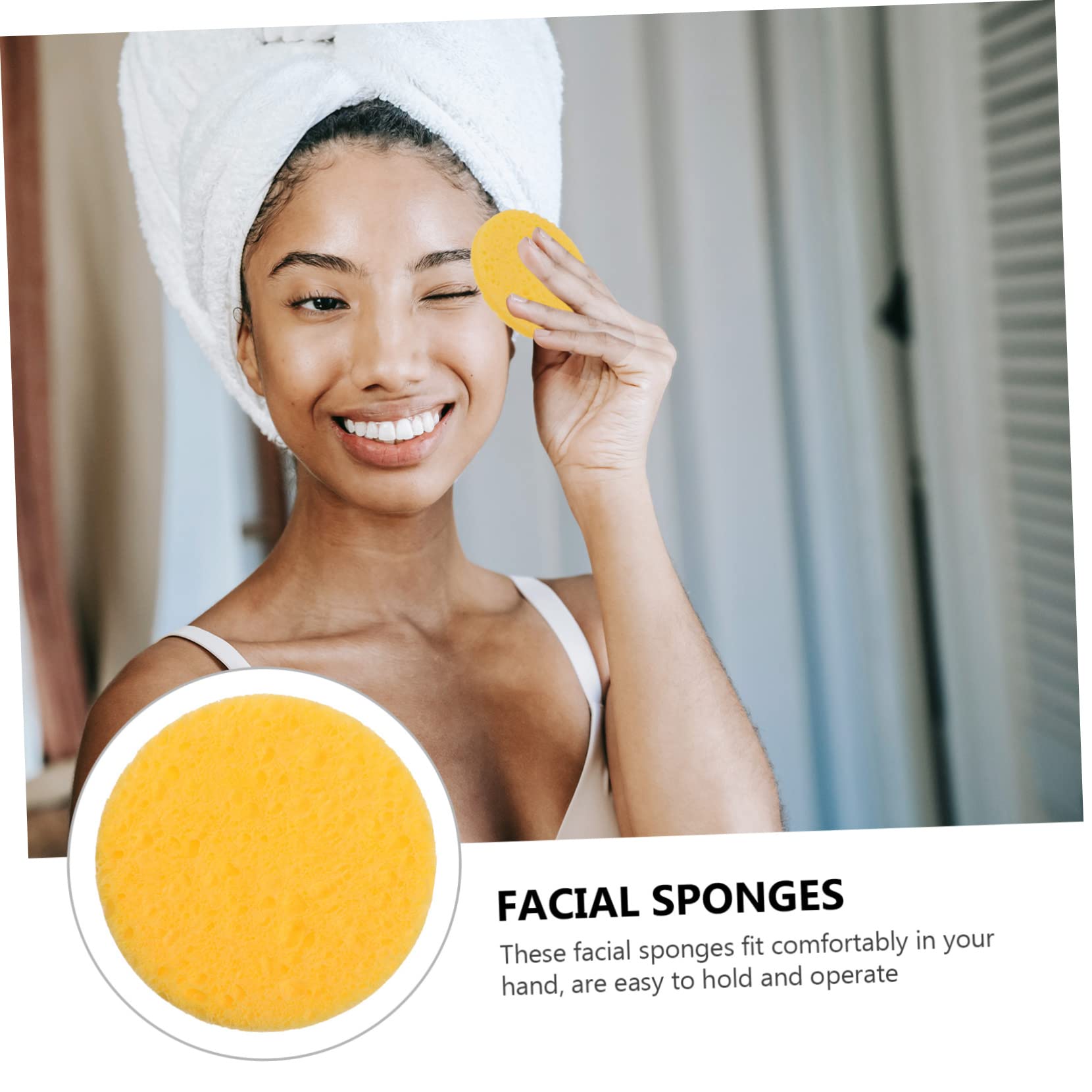 DOITOOL 90 Pcs Compressed Cotton Makeup Sponges - Foundation & Body Powder Puff, Wood Pulp Beauty Blenders for Flawless Makeup Application - Perfect for Home, Travel & Professional Makeup Kits