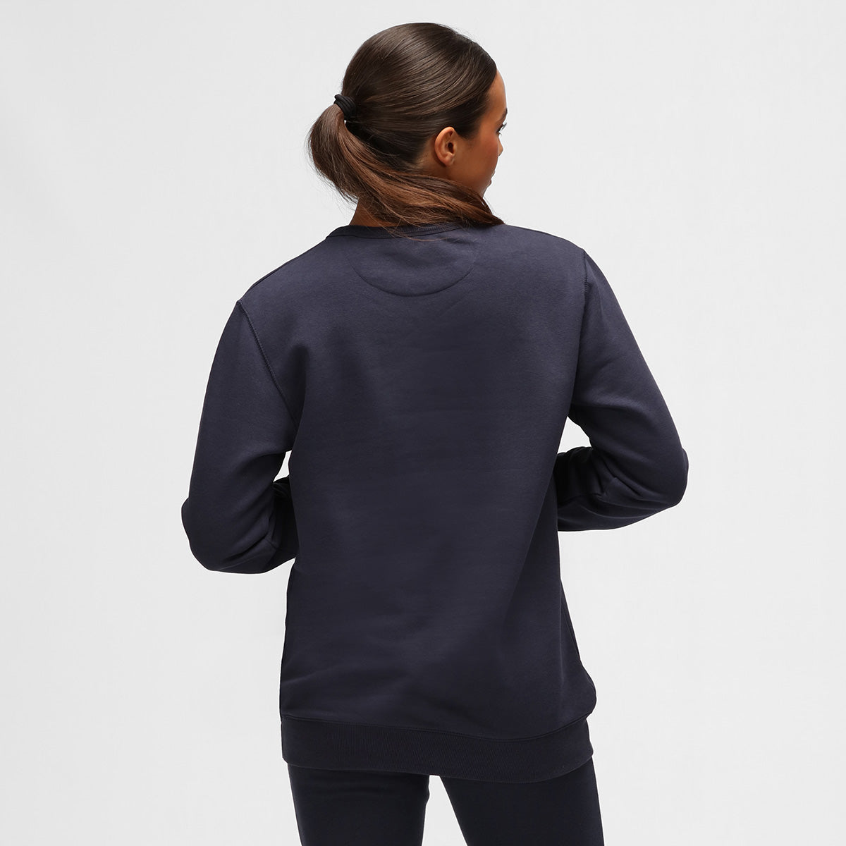 Navy Blue Athleisure Sweatshirt for Women - Comfortable Casual Pullover Hoodie for Yoga, Gym & Lounge Wear