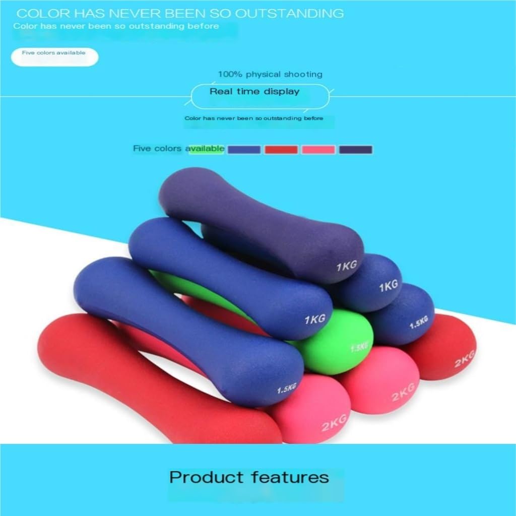 Purple 4kg Dumbbells for Women - Home Fitness Equipment for Jumping Exercises, Arm Toning, Yoga & Strength Training - Perfect for Home Gym & Workouts