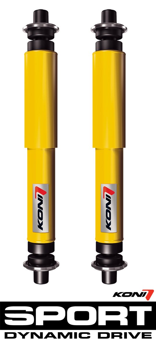 High-Performance Koni Sport Yellow Shock Absorbers for 2009-2013 Audi A4 FWD & Quattro with S-line Suspension - Front Pair - Perfect for Track Days & Performance Driving