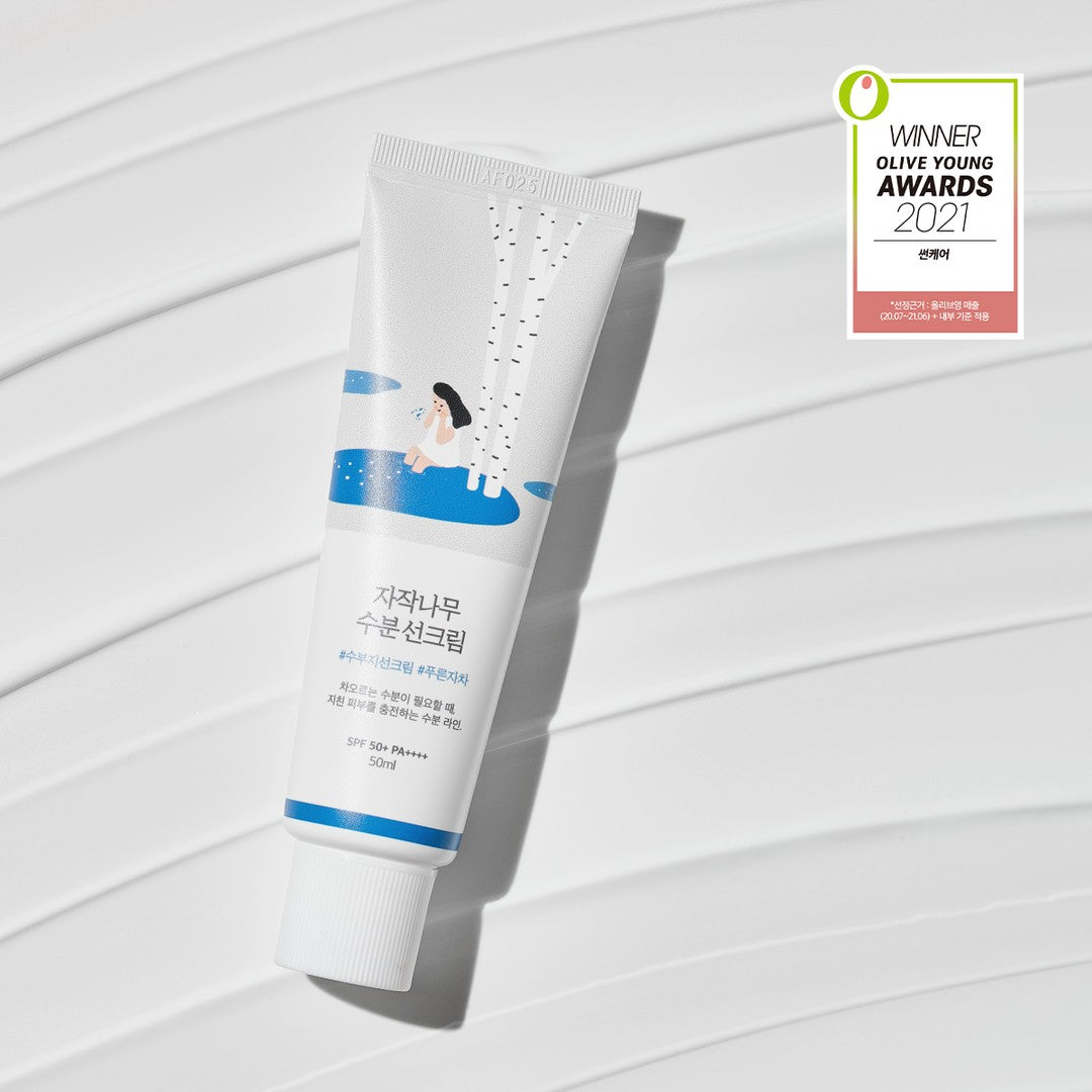 Round Lab Birch Juice Moisturizing Sunscreen SPF50+ PA++++ 50ml - Hydrating Facial Sunblock for Daily UV Protection, Korean Skincare for Sensitive Skin | Perfect for Beach, Outdoor Activities & Daily Wear