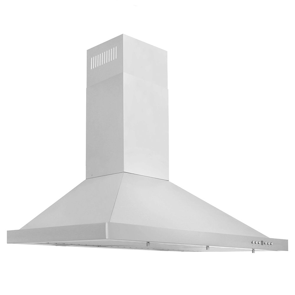 ZLINE 36-inch Stainless Steel Gas Rangetop with Convertible Range Hood - Professional Kitchen Package (2KP RTRH36) for Home Chefs & Modern Kitchens