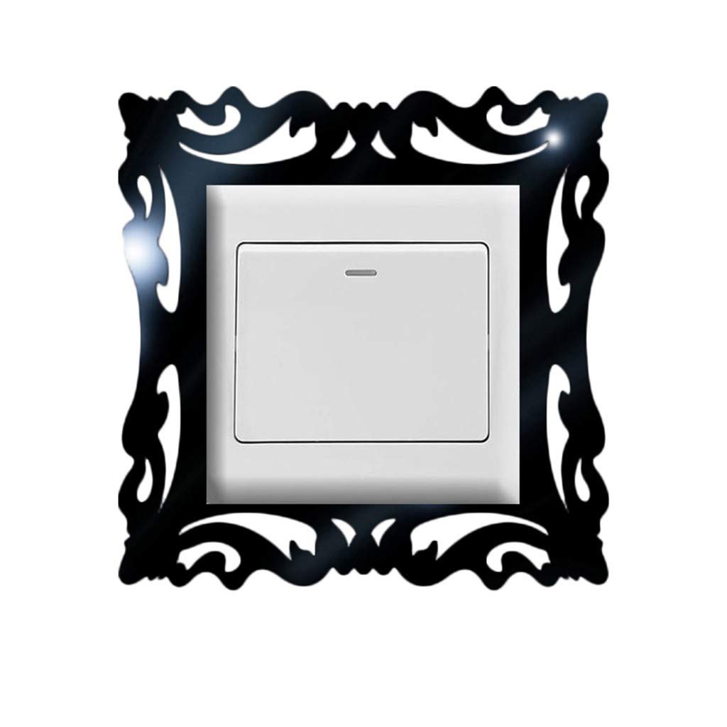 1PC Switch Sticker Wall Decals - Modern Home Decor Wall Mirror Style Photo Frames for Shop, Home, Garden & Kitchen | Perfect for DIY Wall Art, Room Makeover and Interior Design
