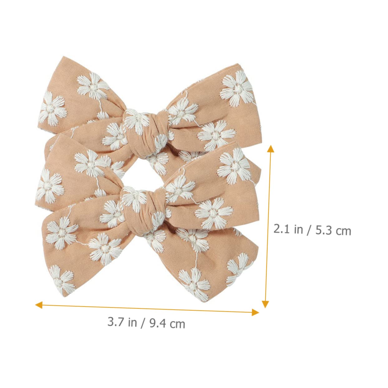 **IWOWHERO 20pcs Girls Hair Bows Set - Floral Print Baby Hair Clips & Hair Ties for Toddlers | Perfect for Parties, School, and Everyday Styling**