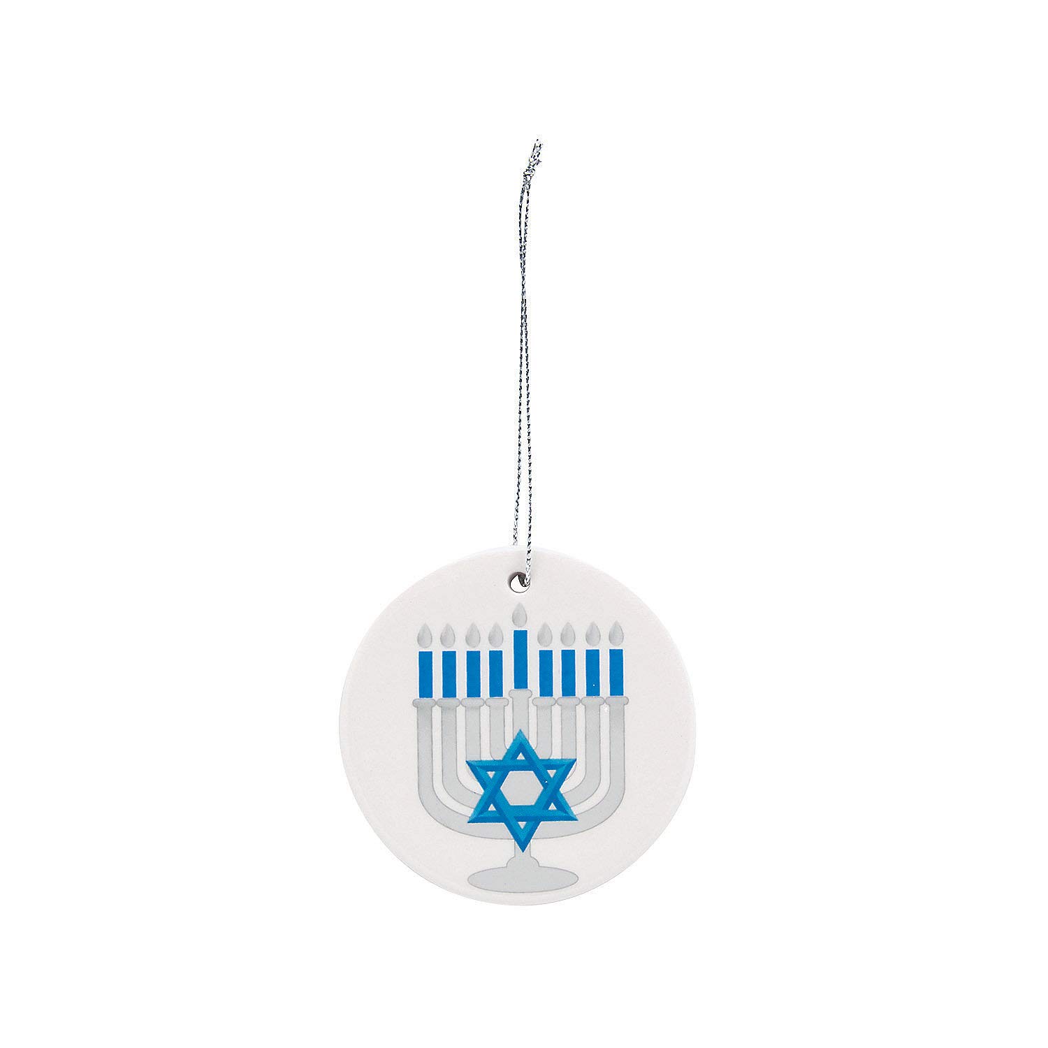 Hanukkah Menorah Ornament Set - 12 Piece Jewish Holiday Decor for Home, Festival, Party & Gift Giving