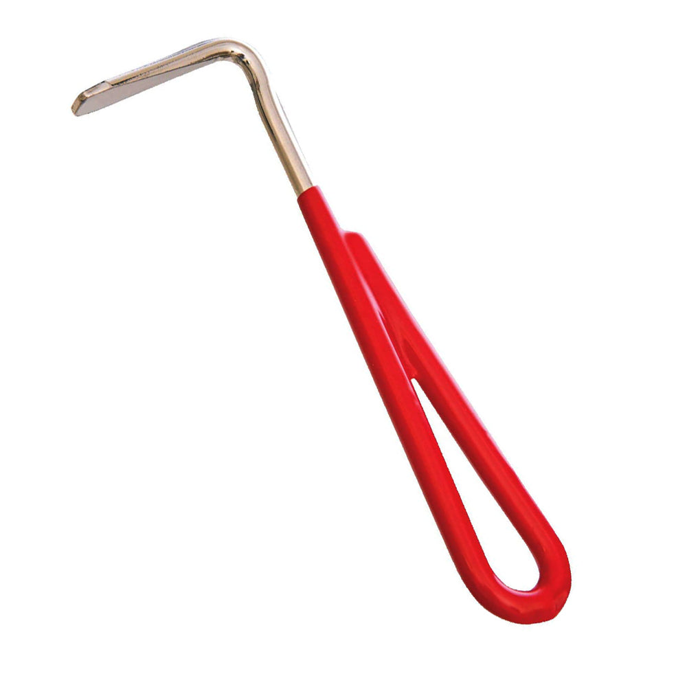 Hilason 5 1/2 Inch Hoof Pick with Comfortable Vinyl Coated Handle - Essential Grooming Tool for Horses, Ponies & Donkeys - Perfect for Stable, Barn & Trail Riding Care