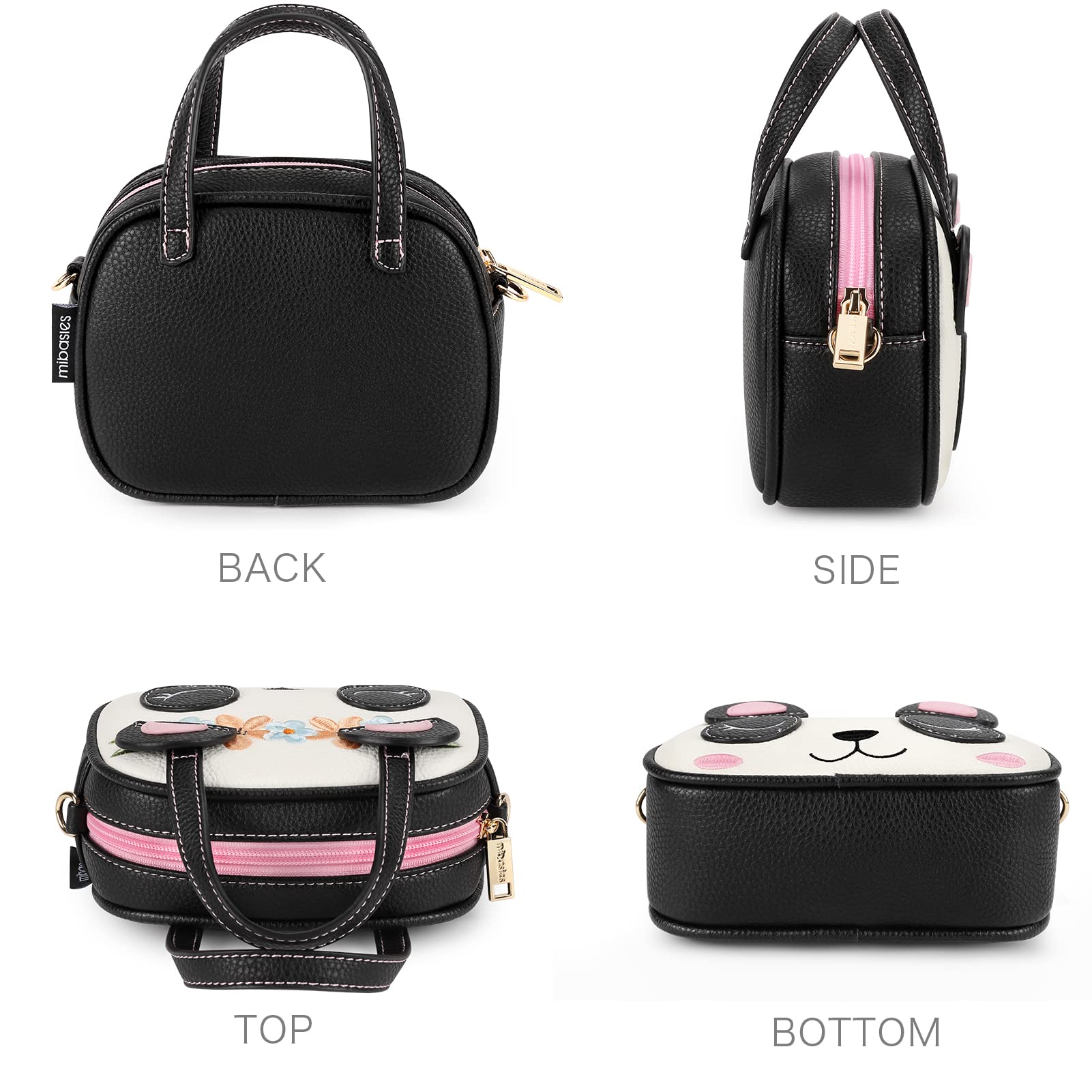 Mibasies Panda Purse for Little Girls - Cute Toddler Handbag for Kids Age 3-8 | Perfect for Dress-Up, Birthday Gifts & Pretend Play