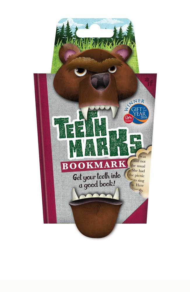 Bear-Shaped TeethMarks Bookmarks - Fun and Durable Page Holders for Kids Books, Gifts, and Reading Accessories - Perfect for School, Libraries, and Book Lovers