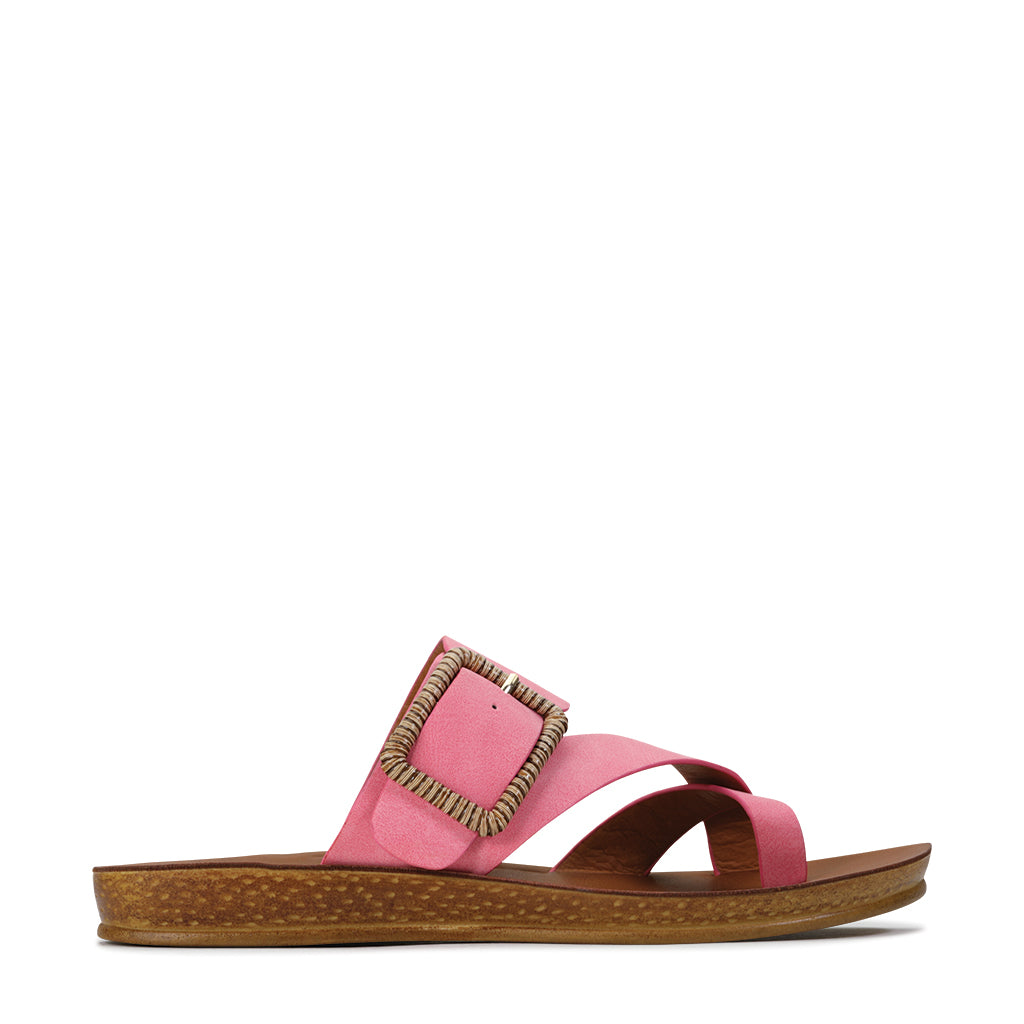 BRIOS Bamboo Buckle Sandals for Women - Comfortable & Stylish Summer Slide Sandals with Adjustable Straps | Perfect for Beach, Pool, and Casual Outings