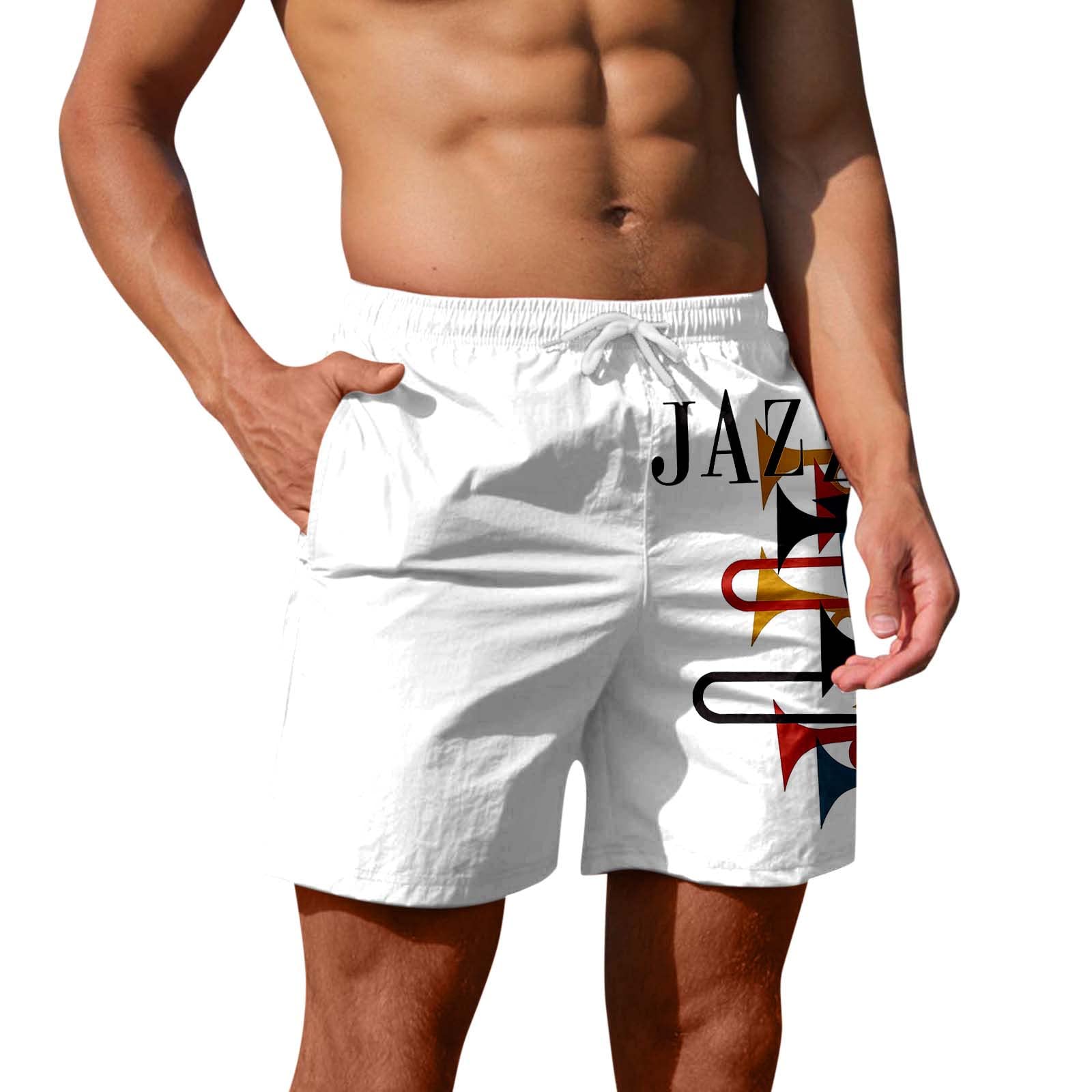Vickyleb Men's Casual Pants - Trendy Spliced Design Summer Sweatpants for Running, Fitness & Beach | Comfortable Athletic Shorts for Outdoor Sports & Gym Workouts