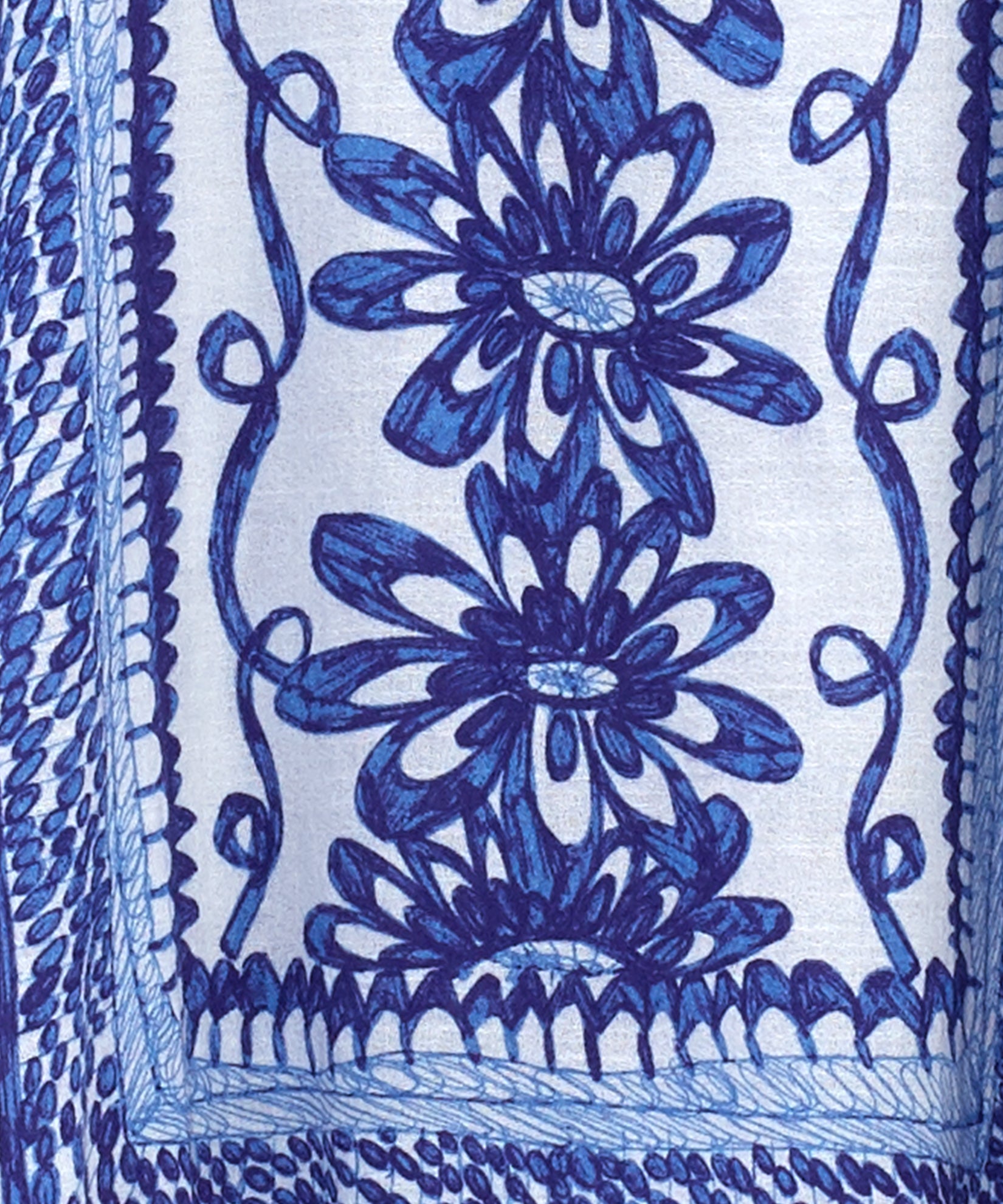 Stylish Sketchy Scroll Caftan Dress - Flowy Boho Maxi Dress for Women | Perfect for Beach Vacations, Summer Parties & Casual Outings