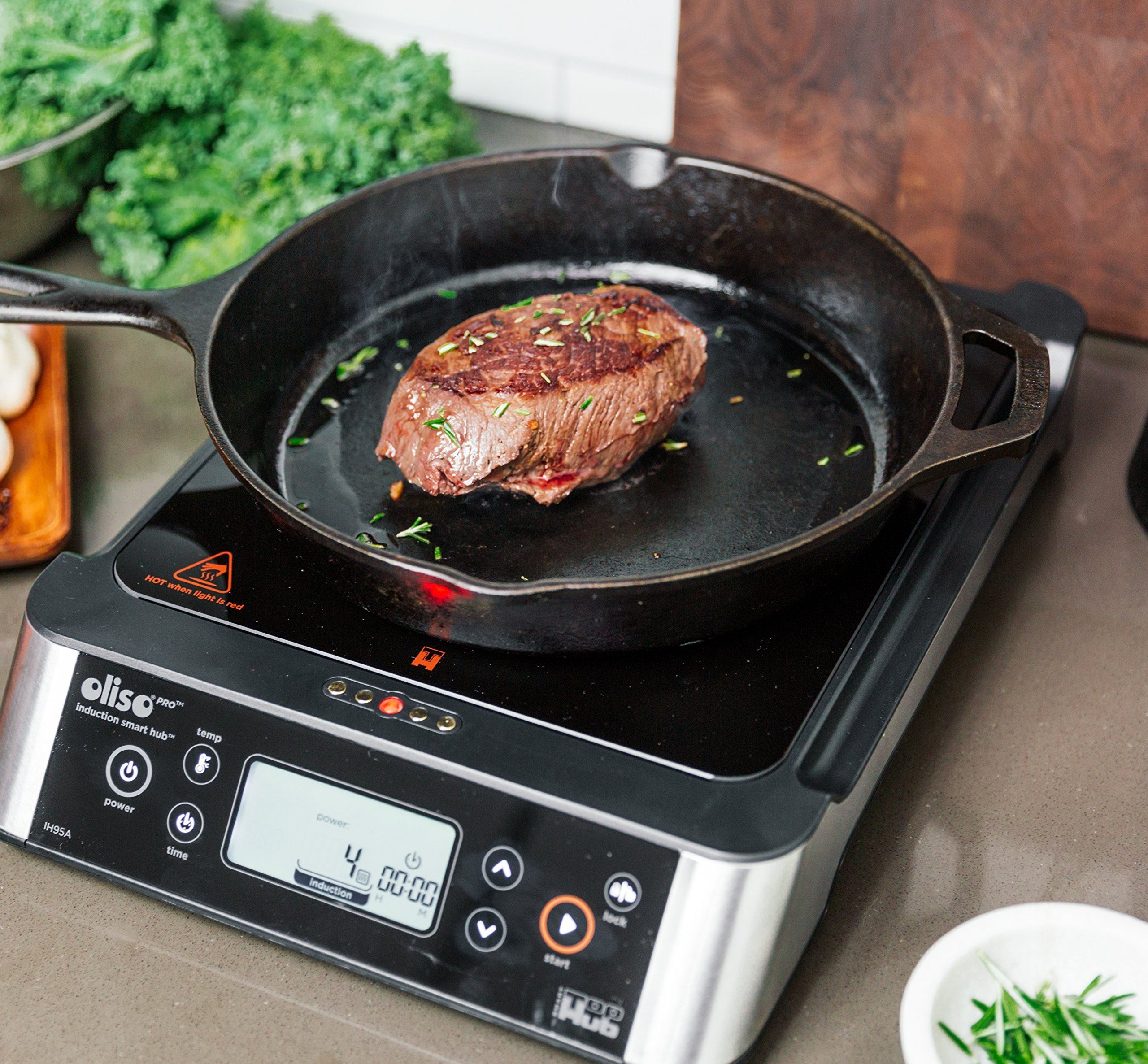 Oliso Smart Hub Induction Cooktop with Sous Vide Machine - Perfect for Home Chefs & Professional Kitchens