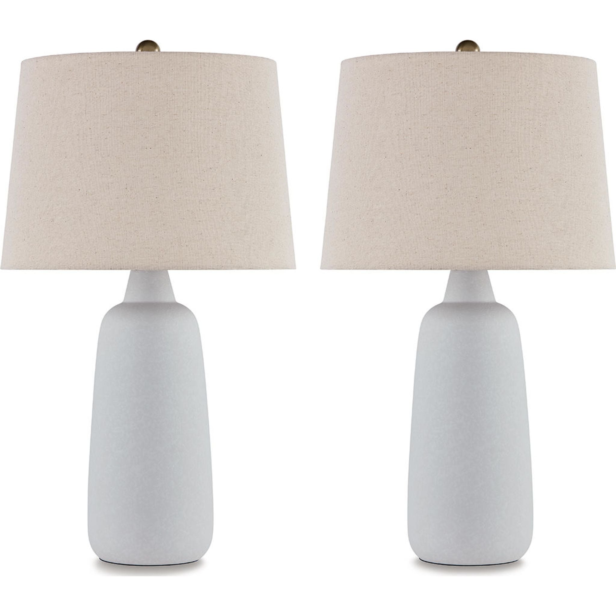 Avianic Modern Table Lamp Set of 2 - 26.5 Inch Height Bedside Lighting for Bedroom, Living Room & Office Decor